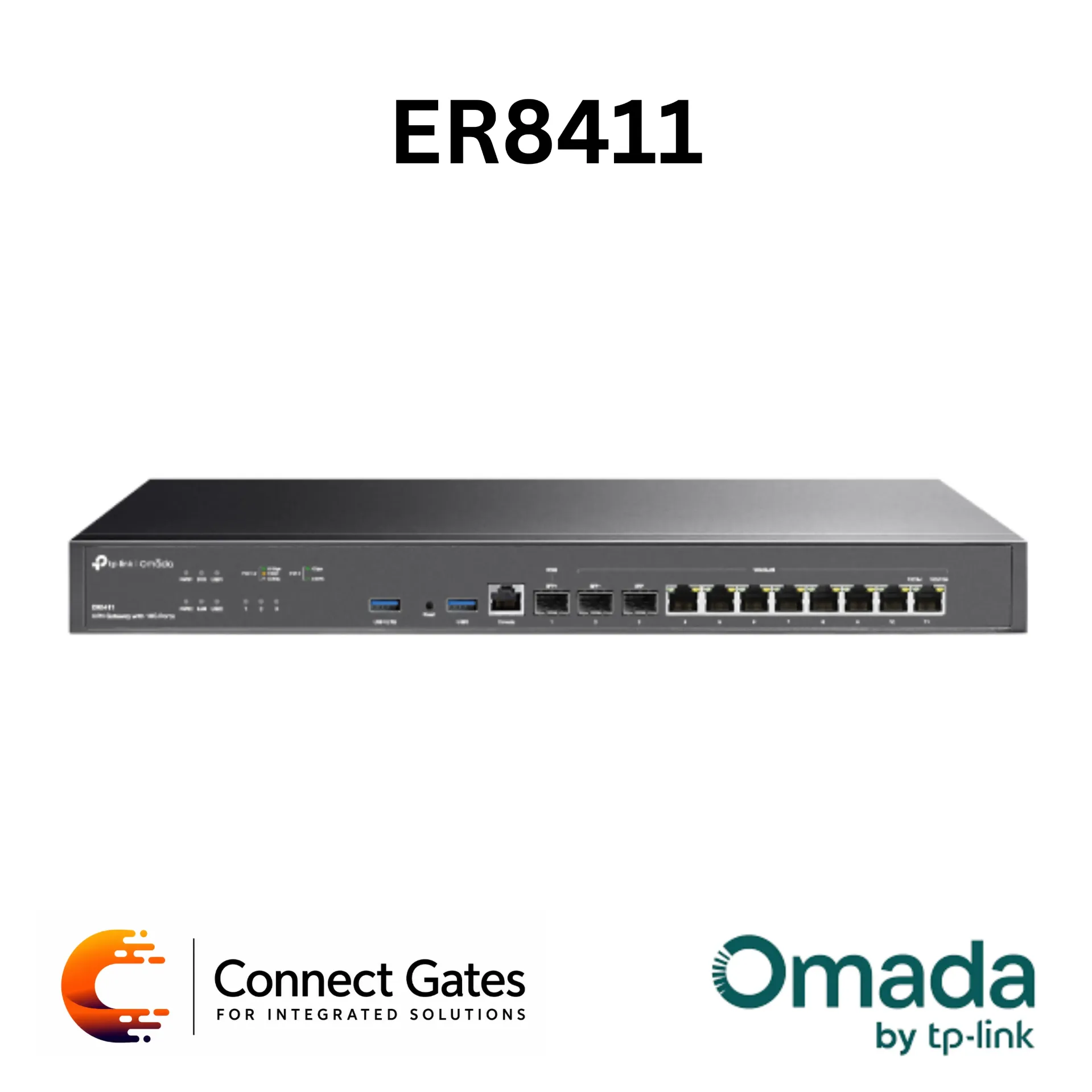 Omada ER8411 – VPN Router with 10G Ports, SFP+ WAN, Multi-WAN Load Balance & Omada SDN Management