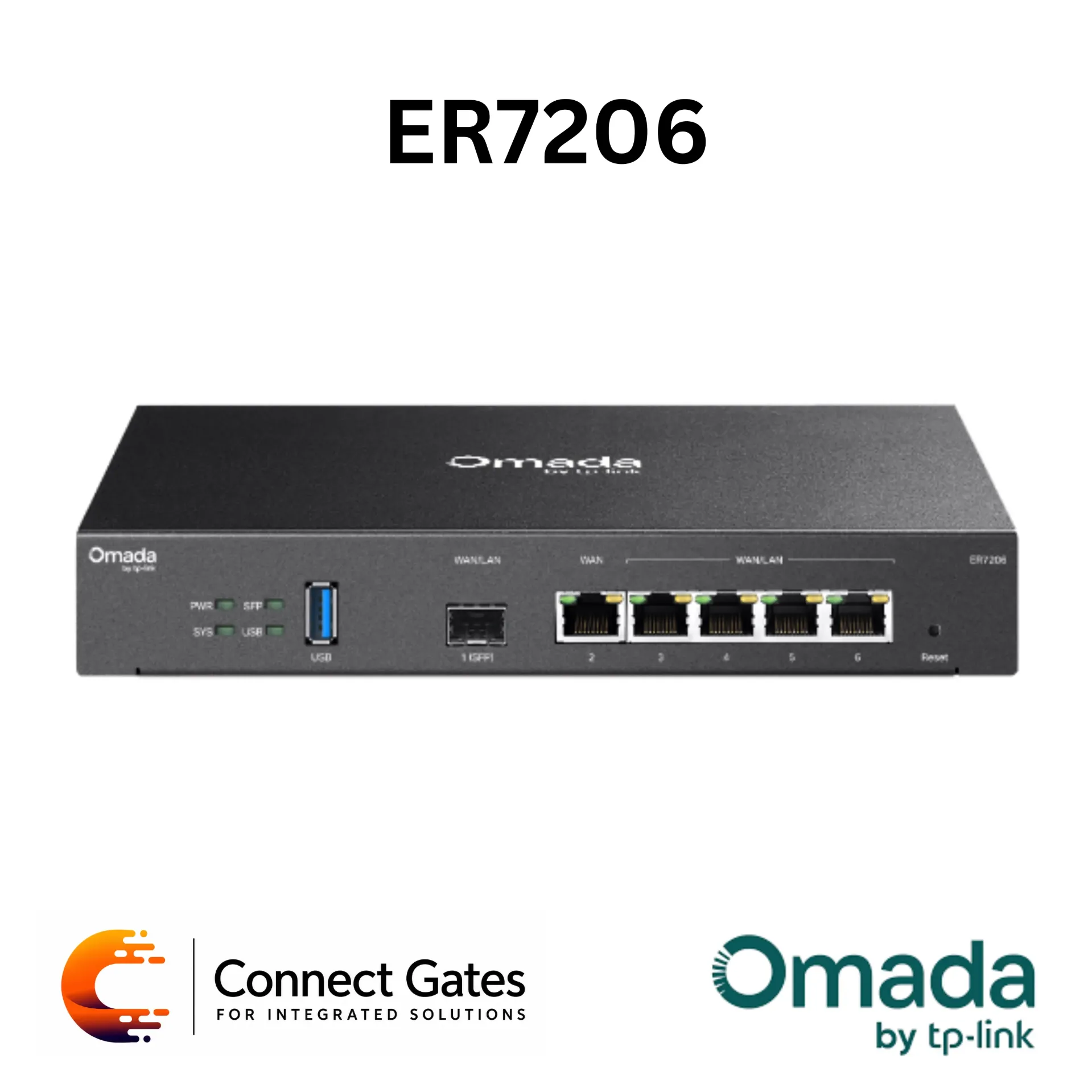 [ER7206] Omada ER7206 – Gigabit VPN Router with SFP WAN Port, Multi-WAN Load Balance & Omada SDN Management