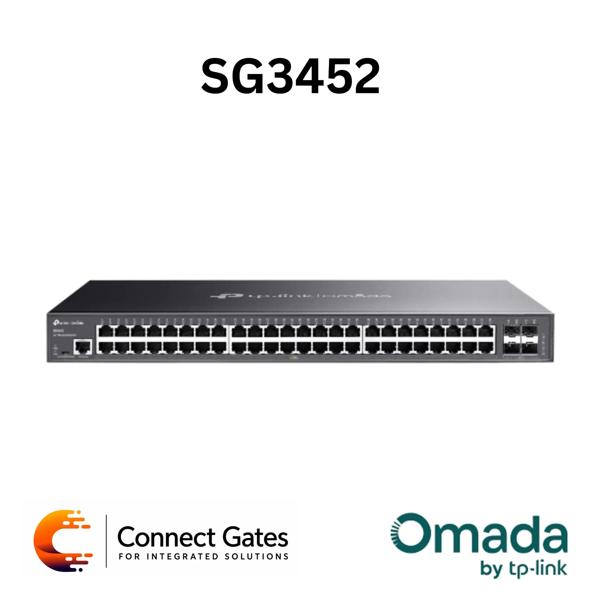 [SG3452] Omada SG3452 – 48-Port Gigabit L2+ Managed Switch with 4 × Gigabit SFP Slots