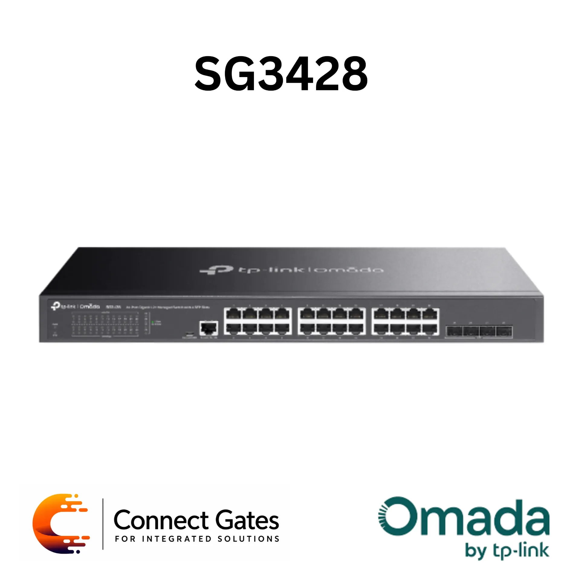 Omada SG3428 – 24-Port Gigabit L2+ Managed Switch with 4 × Gigabit SFP Slots