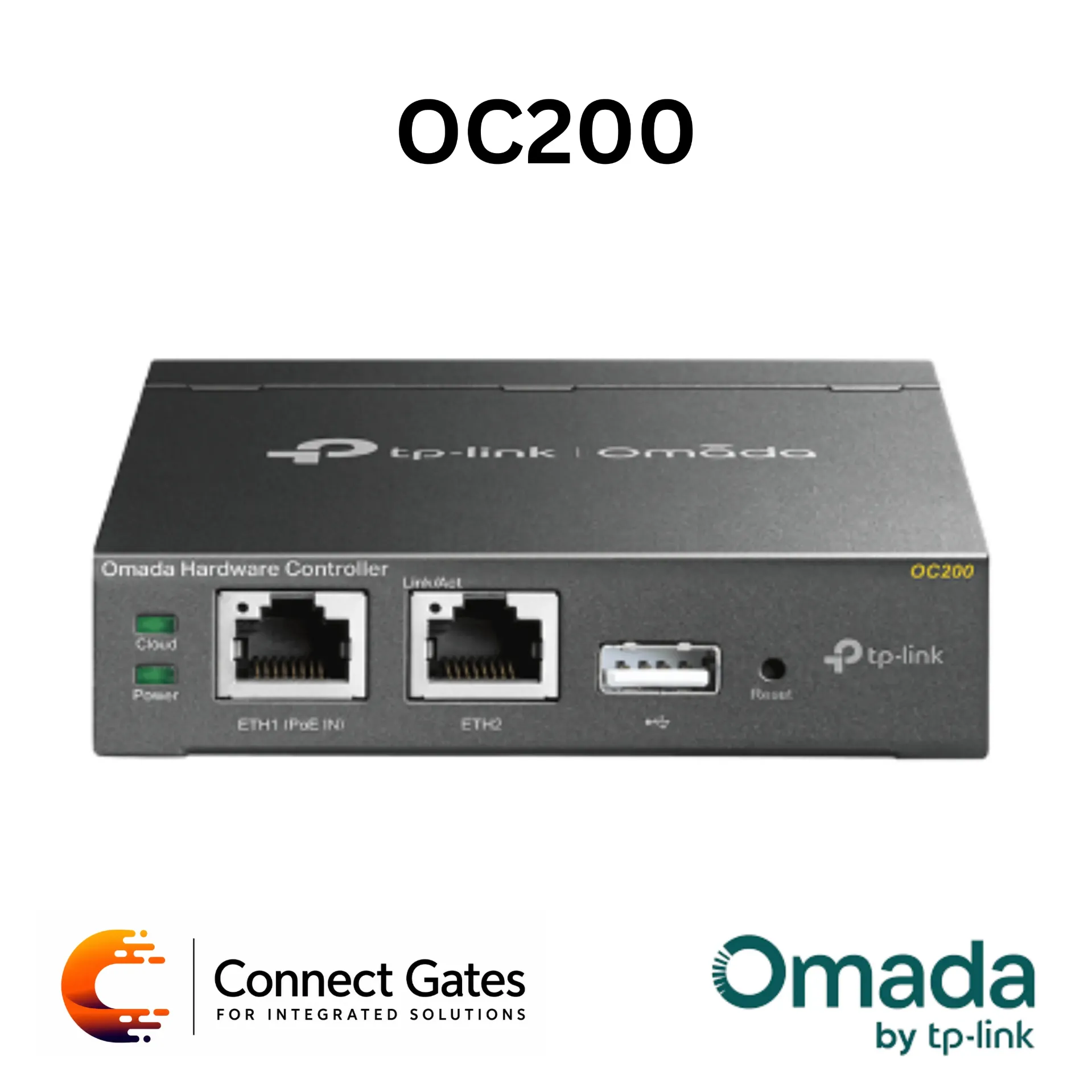Omada OC200 – Hardware Controller with Cloud Access, Centralized Management, 2 × 10/100 Mbps Ethernet Ports & Omada App Support