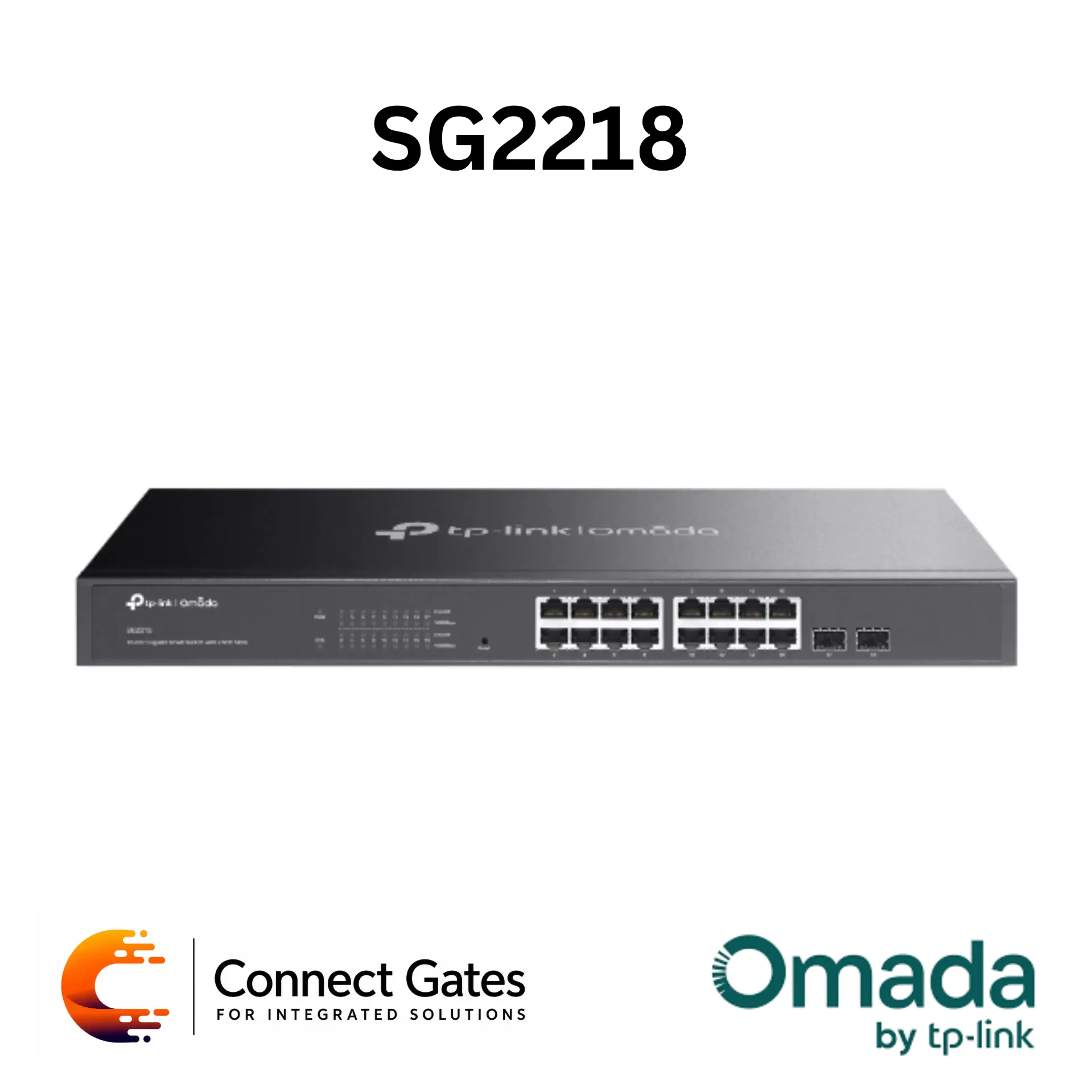 [SG2218] Omada SG2218 – 16-Port Gigabit Smart Switch with 2 × Gigabit SFP Slots
