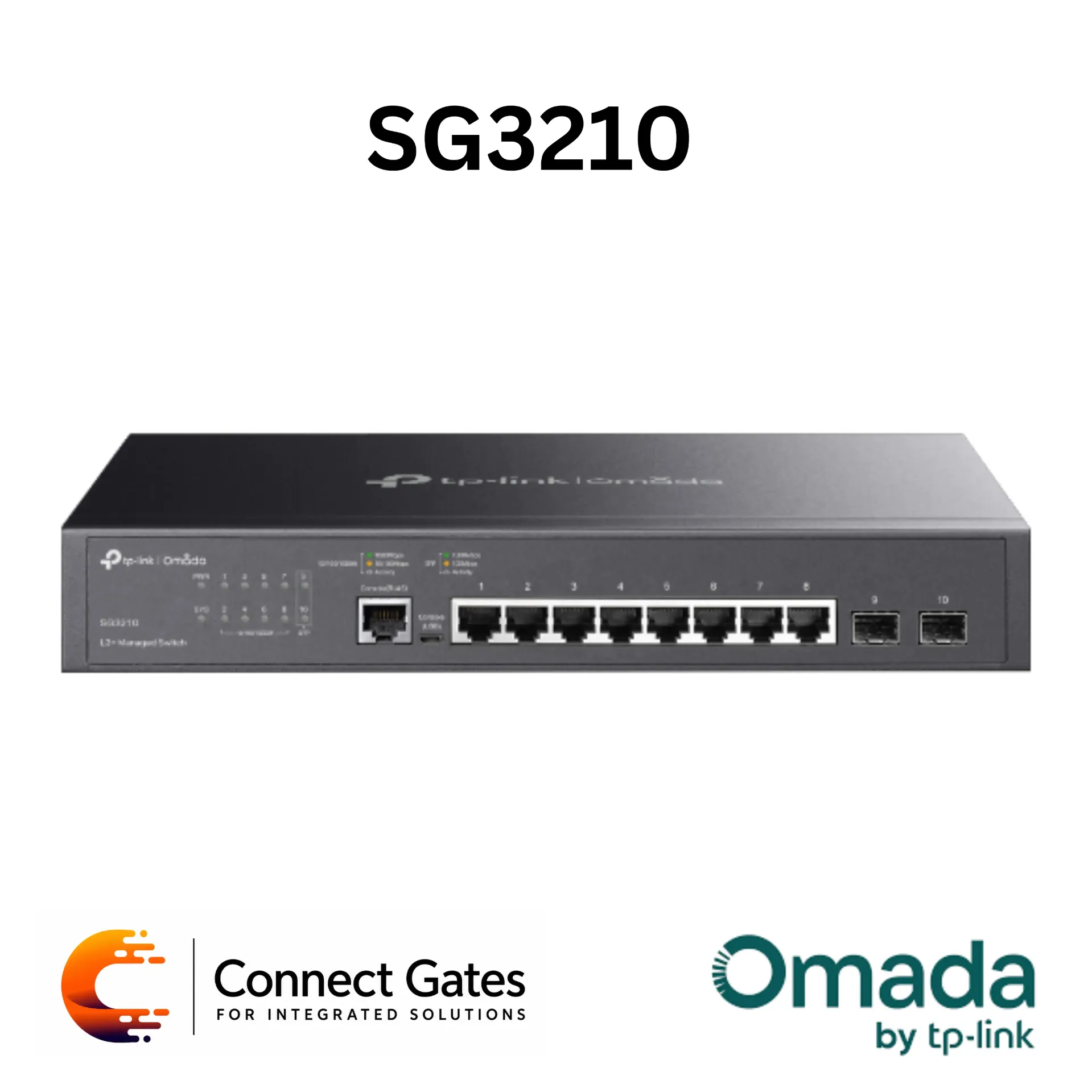 [SG3210] Omada SG3210 – 8-Port Gigabit L2+ Managed Switch with 2 × Gigabit SFP Slots