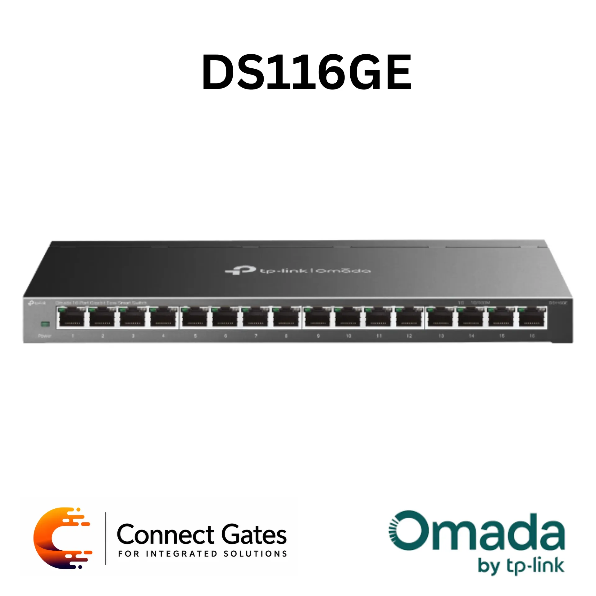 [DS116GE] Omada DS116GE – 16-Port Gigabit Easy Smart Switch