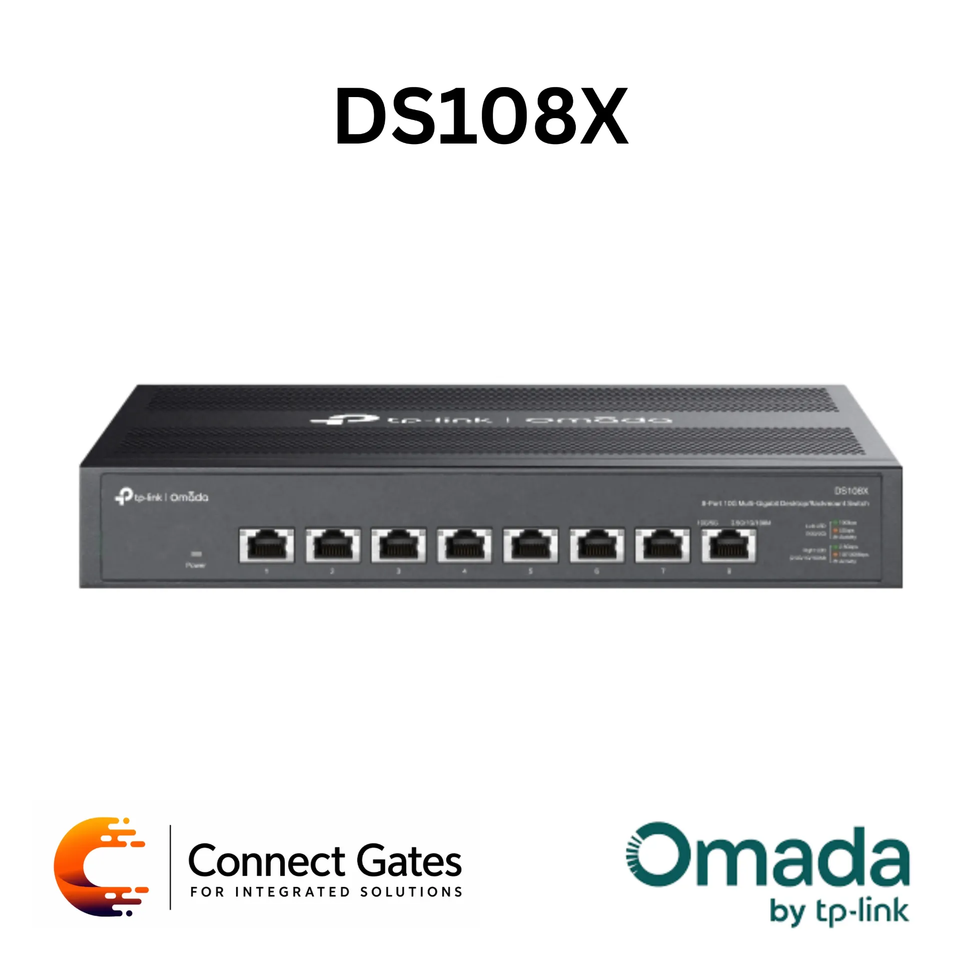 [DS108X] Omada DS108X – 8-Port 10G Multi-Gigabit Desktop/Rackmount Switch