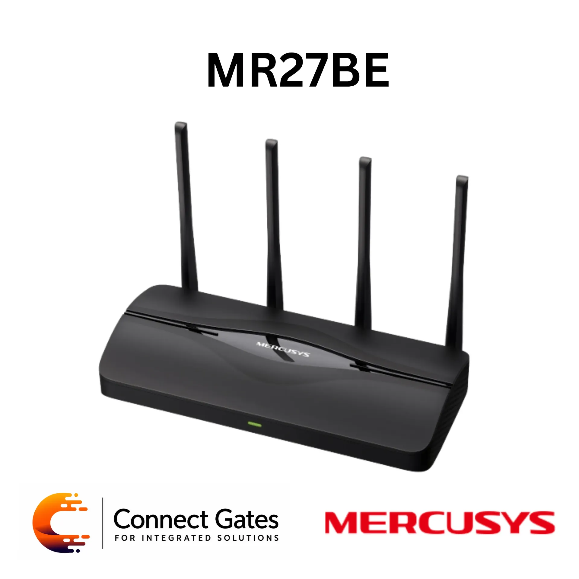 [MR27BE] Mercusys MR27BE – BE3600 Dual-Band Wi-Fi 7 Router with 2.5Gbps WAN, 2.5Gbps LAN, EasyMesh & WPA3 Security
