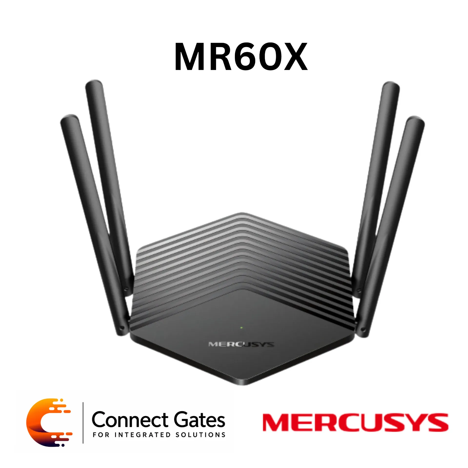 [MR60X] Mercusys MR60X – AX1500 Dual-Band Wi-Fi 6 Router with Gigabit WAN, Gigabit LAN Ports, EasyMesh & WPA3 Security