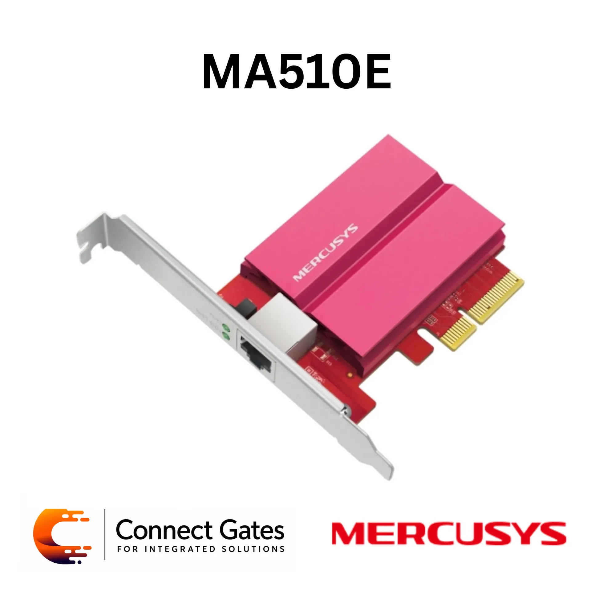 [MA510E] Mercusys MA510E – 10 Gigabit PCIe Network Adapter with RJ45 Port, Multi-Speed Compatibility, Wake on LAN & Flow Control