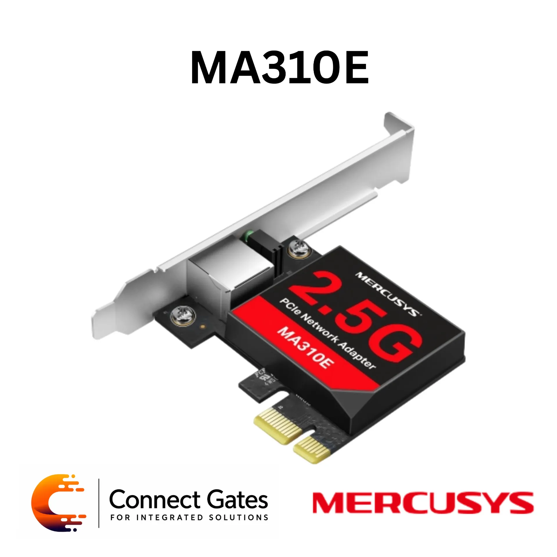 [MA310E] Mercusys MA310E – 2.5 Gigabit PCIe Network Adapter with RJ45 Port, Multi-Speed Compatibility, Wake on LAN & Flow Control