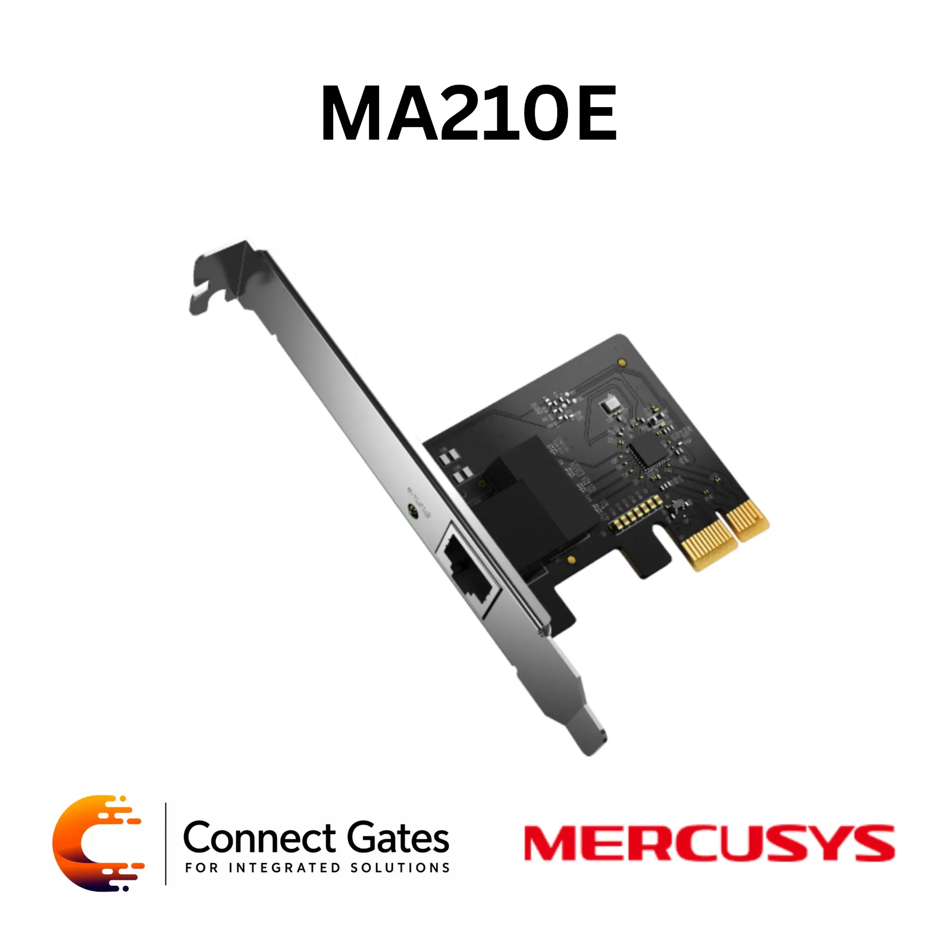 [MA210E] Mercusys MA210E – Gigabit PCIe Network Adapter with RJ45 Port, Multi-Speed Compatibility, Wake on LAN & Flow Control