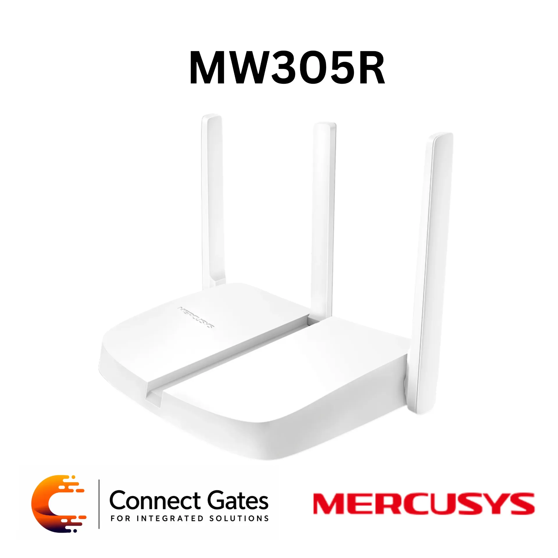 [MW305R] Mercusys MW305R – N300 Wi-Fi Router with 3 Fixed External Antennas & Fast Ethernet Ports