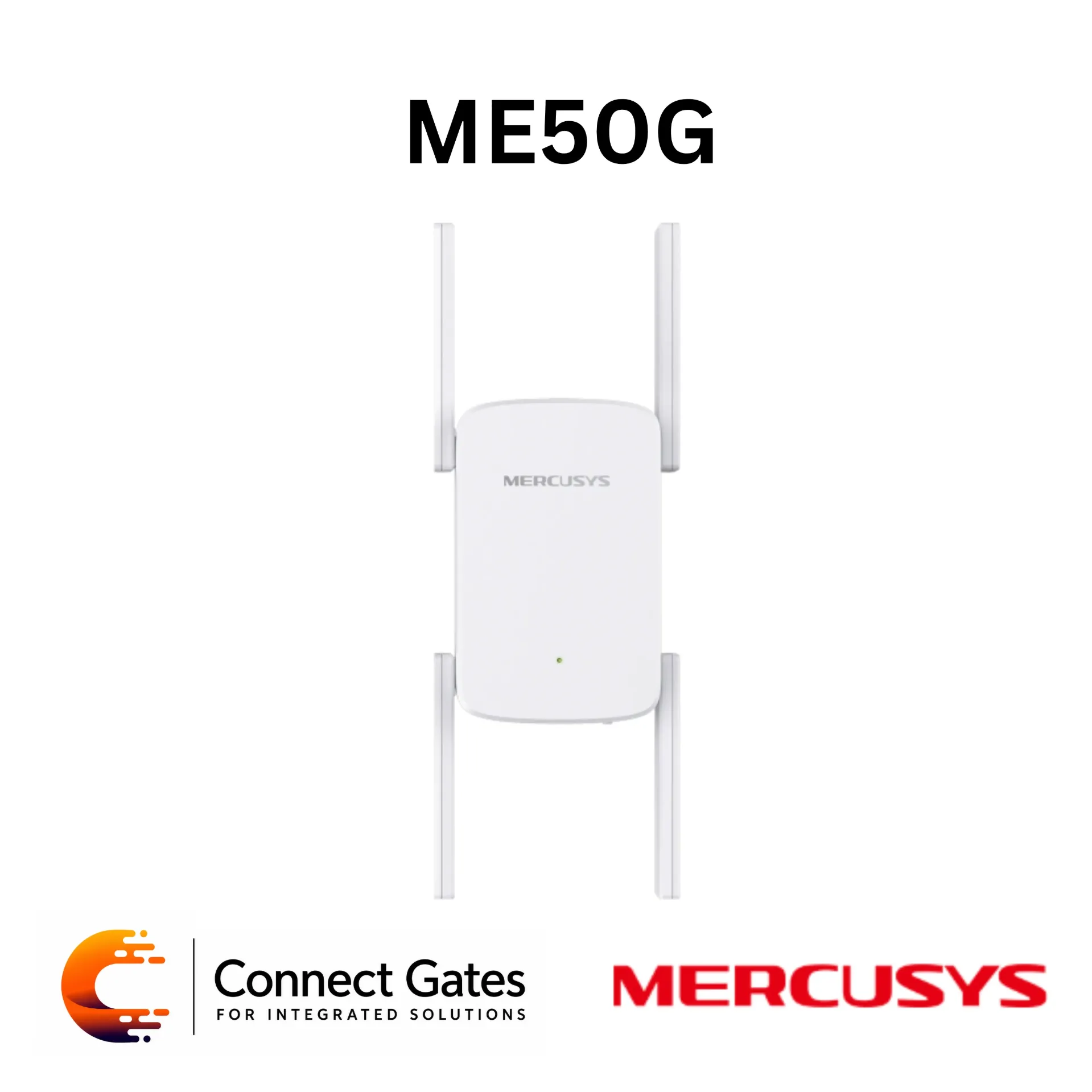 [ME50G] Mercusys ME50G – AC1900 Wi-Fi Range Extender with Gigabit Port, 4 External Antennas & Access Point Mode
