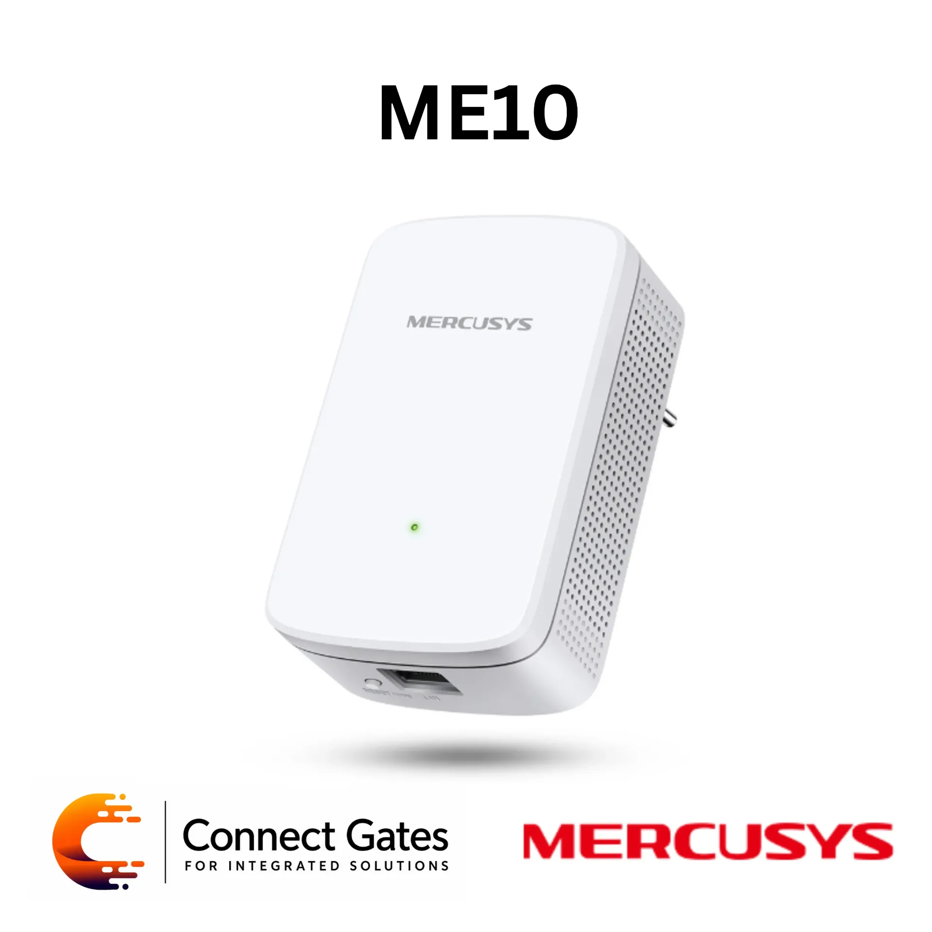 [ME10] Mercusys ME10 – N300 Wi-Fi Range Extender with 10/100Mbps Port, Internal Antennas & Access Point Mode