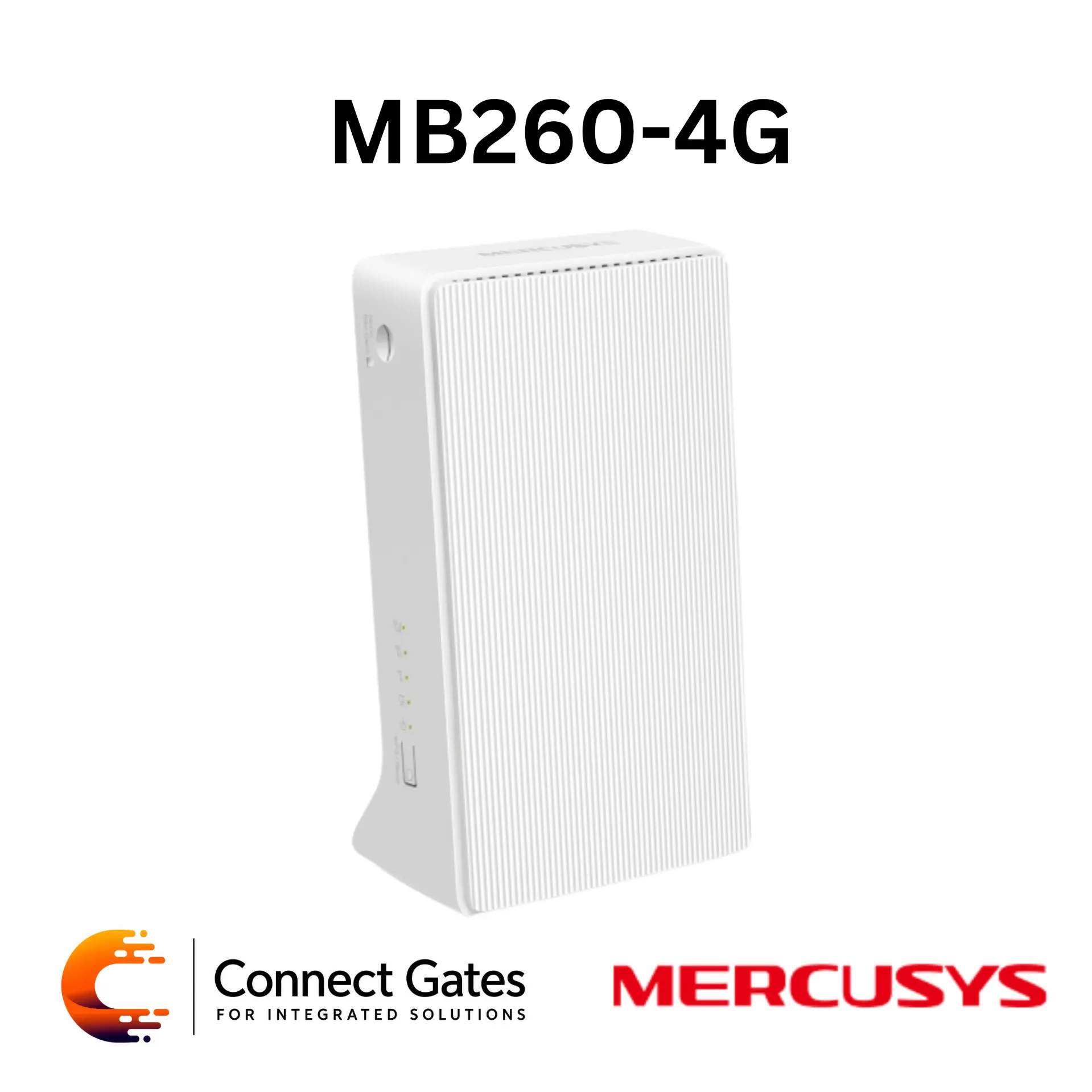 Mercusys MB260-4G – AX1500 Wi-Fi 6 4G+ LTE Router with Built-in 300Mbps 4G LTE Modem, Gigabit Ports & Nano SIM Plug and Play