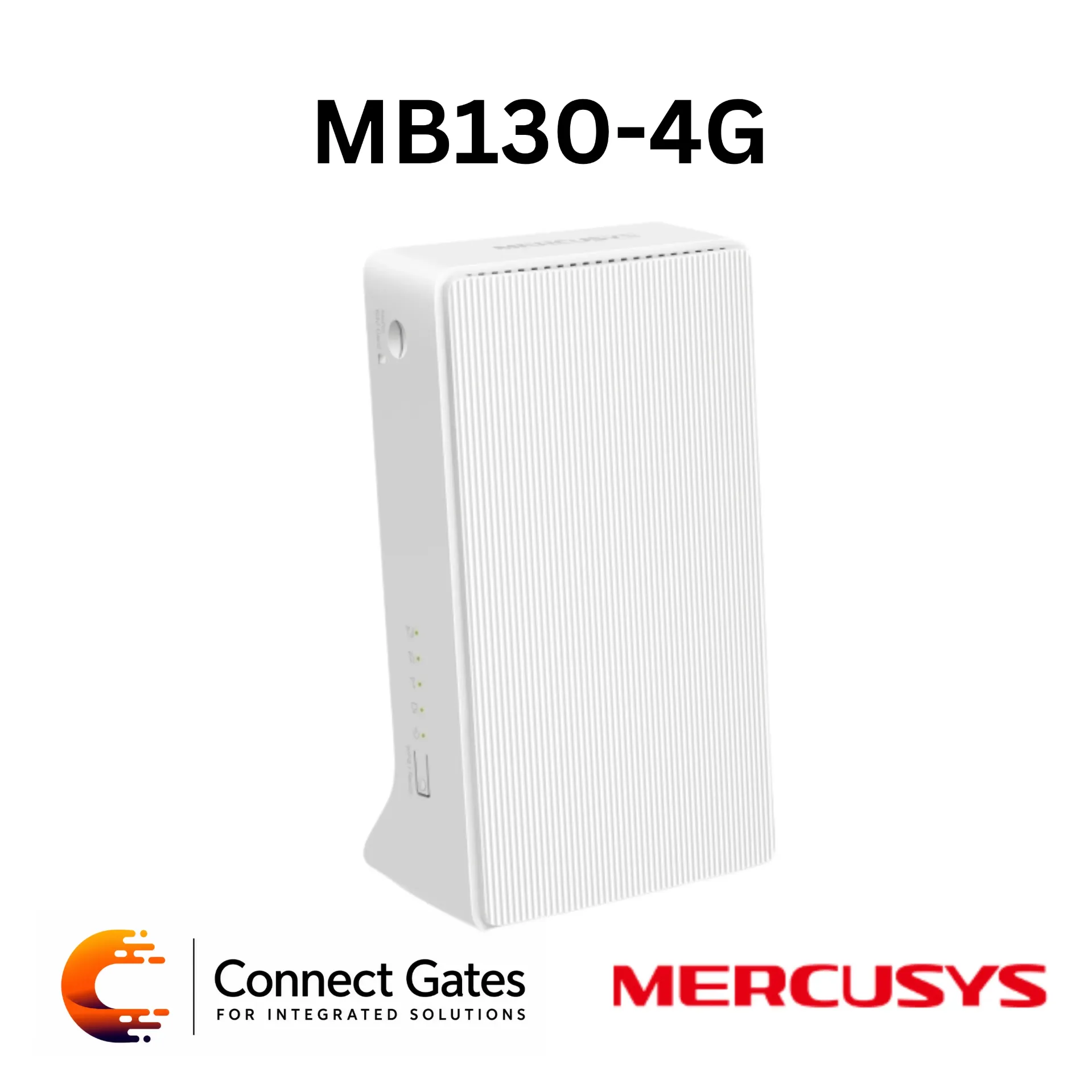 Mercusys MB130-4G – AC1200 Wi-Fi 4G LTE Router with Built-in 150Mbps 4G LTE Modem, Internal Antennas, Extra 3G/4G Antenna Ports & Nano SIM Plug and Play
