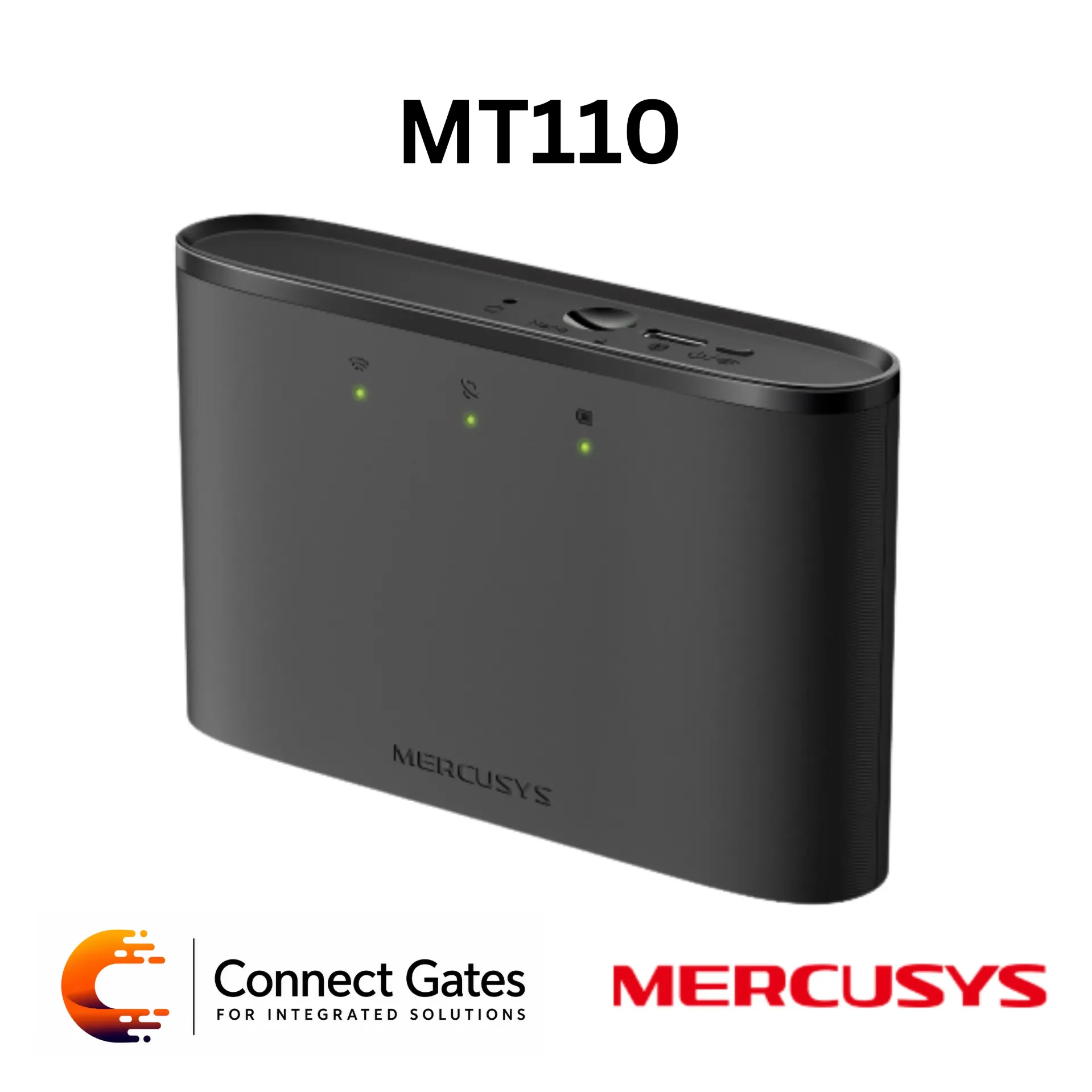 [MT110] Mercusys MT110 – 150Mbps 4G LTE Mobile Wi-Fi with Built-in 150Mbps 4G LTE Modem & 2200mAh Rechargeable Battery