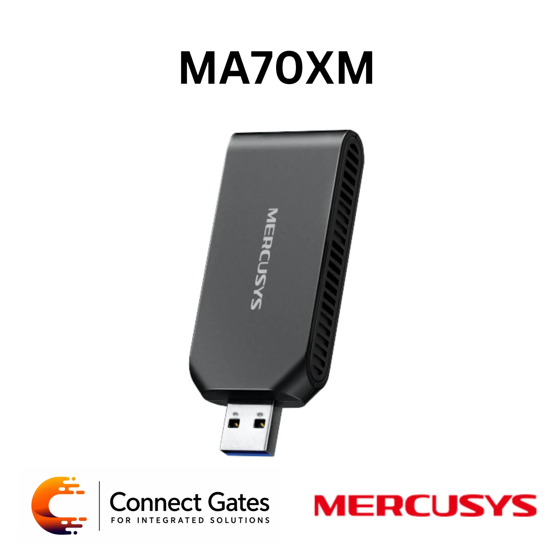 [MA70XM] Mercusys MA70XM – AX1800 Wi-Fi 6 USB Adapter with Internal Antenna, USB 3.0, MU-MIMO, OFDMA, Beamforming & WPA3
