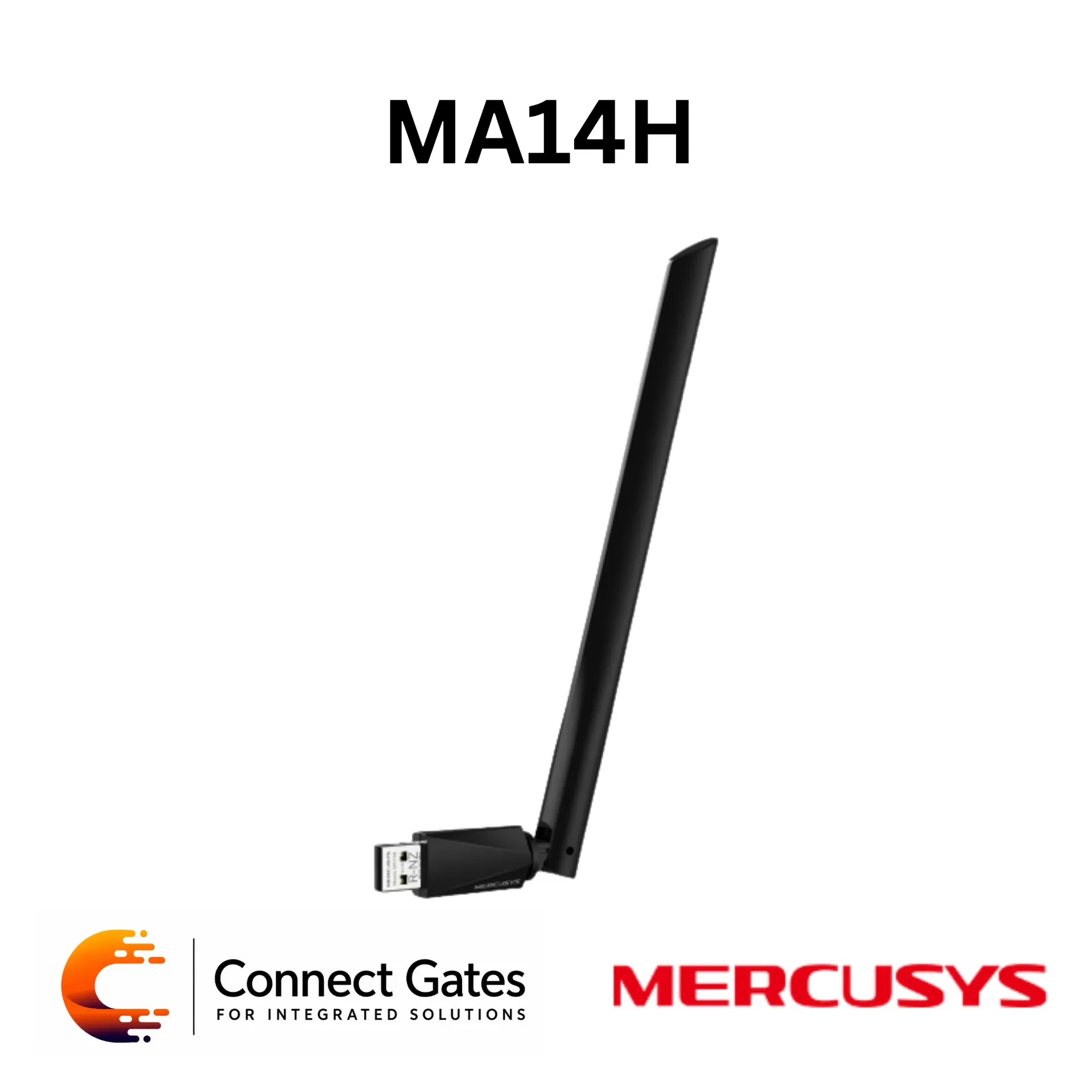 [MA14H] Mercusys MA14H – AX300 High-Gain Wi-Fi 6 USB Adapter with External Antenna, USB 2.0, MU-MIMO & OFDMA