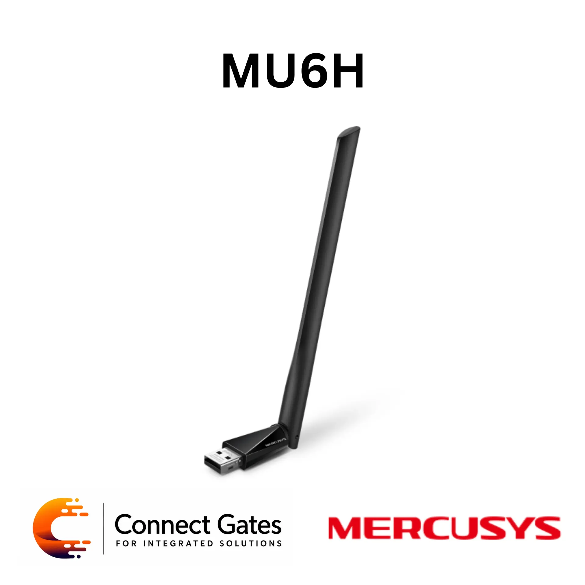 Mercusys MU6H – AC650 High-Gain Wi-Fi USB Adapter with External Antenna & USB 2.0