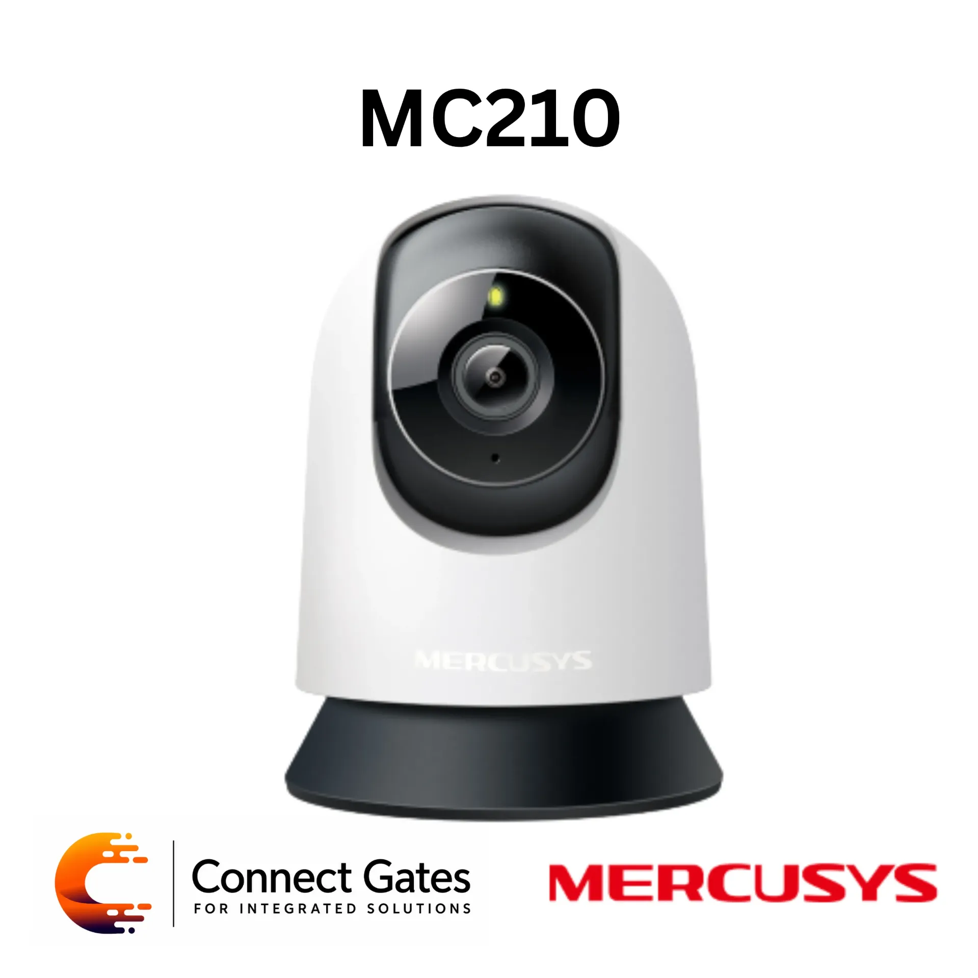 [MC210] Mercusys MC210 – Pan/Tilt Home Security Wi-Fi Camera with 2K Resolution, 360° View, Motion Tracking, Two-Way Audio & Night Vision