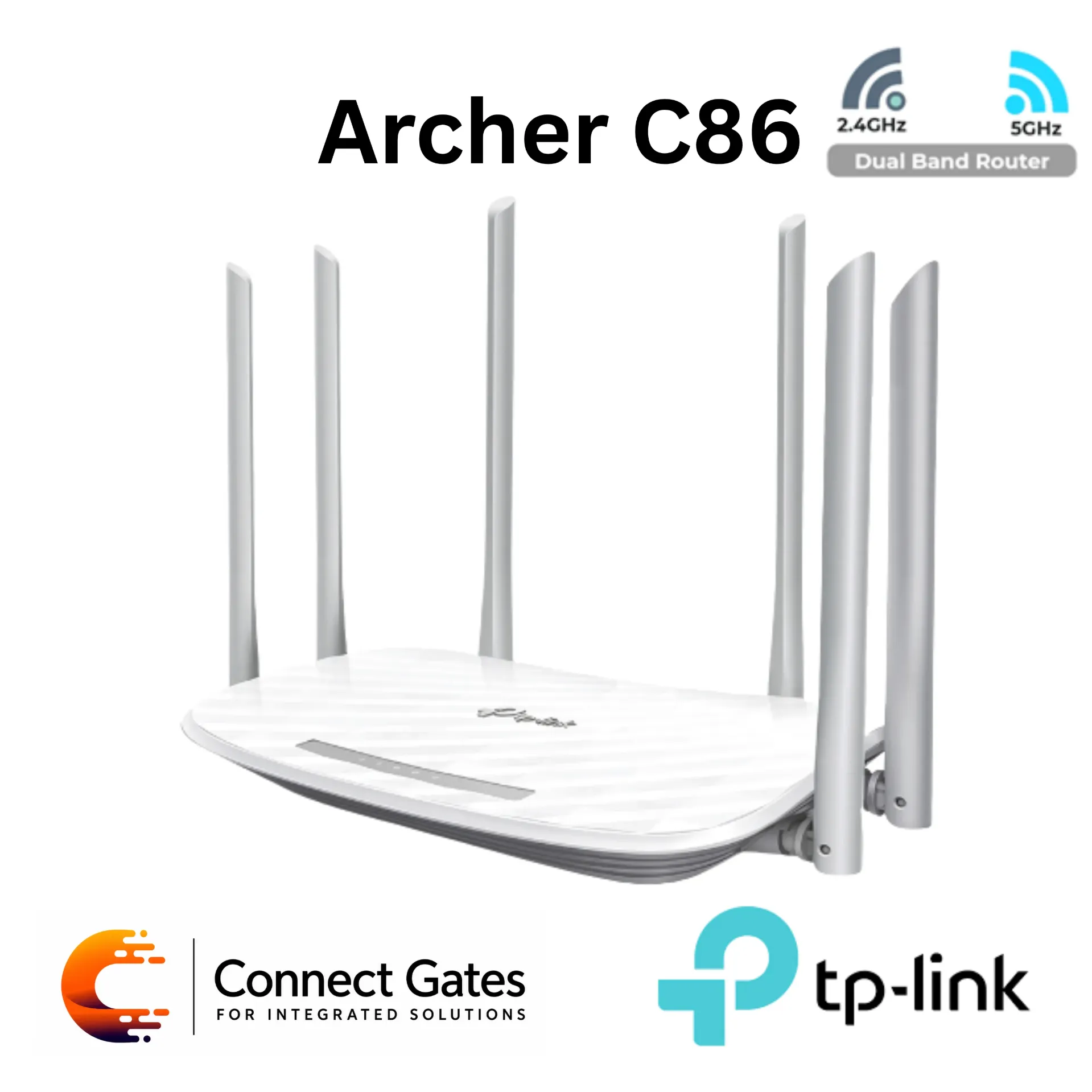 [Archer C86] TP-Link Archer C86 – AC1900 Dual-Band Wi-Fi Router with 6 Antennas, Gigabit Ports, WPA3, MU-MIMO & Beamforming
