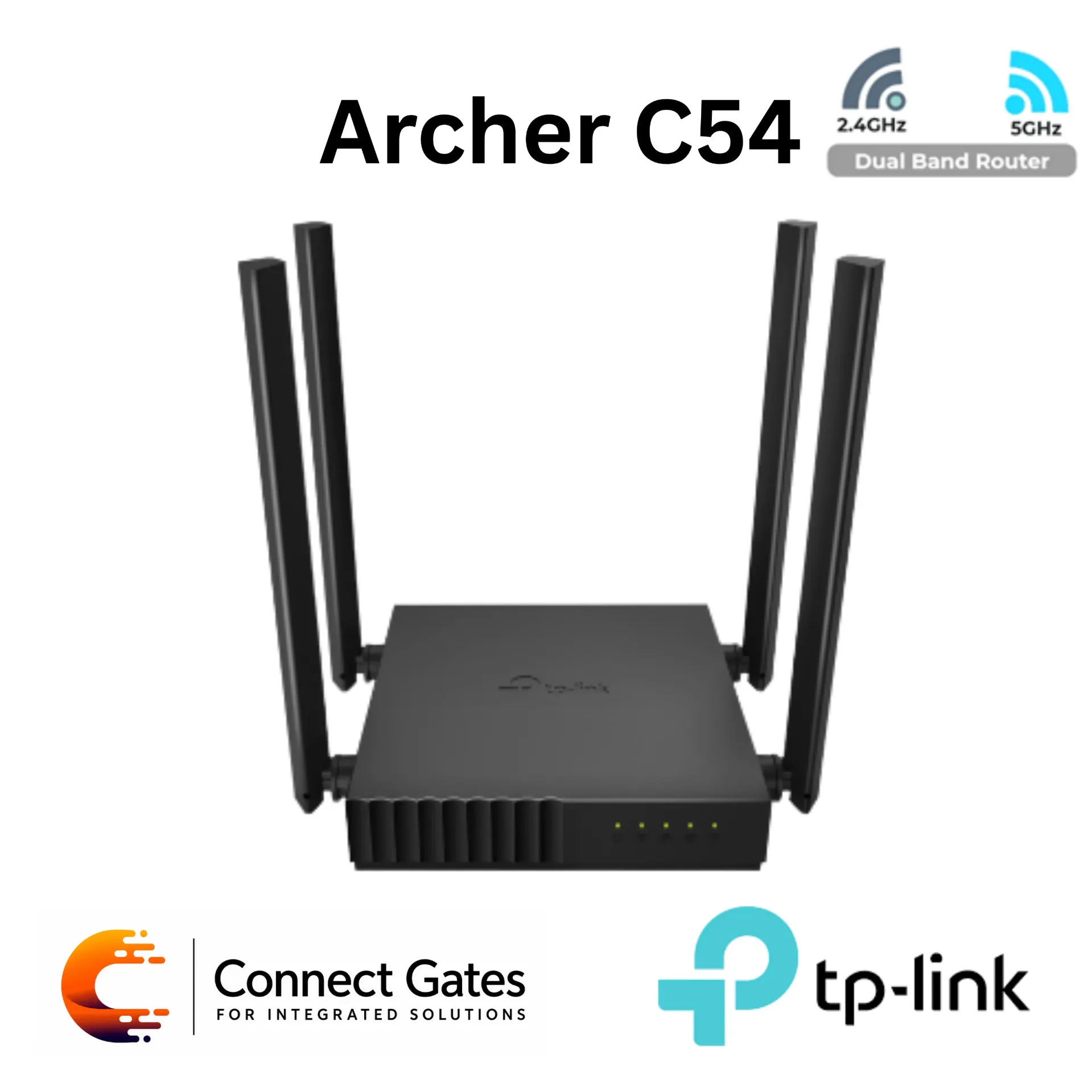 [Archer C54] TP-Link Archer C54 – AC1200 Dual-Band Wi-Fi Router with 4 Antennas, 10/100Mbps Ports, WPA3, MU-MIMO & Beamforming