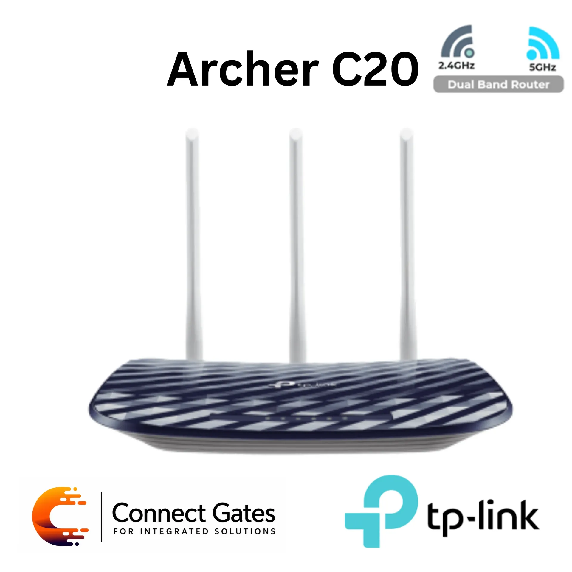 [Archer C20] TP-Link Archer C20 – AC750 Dual-Band Wi-Fi Router with 3 Antennas, 10/100Mbps Ports & Multiple Operating Modes