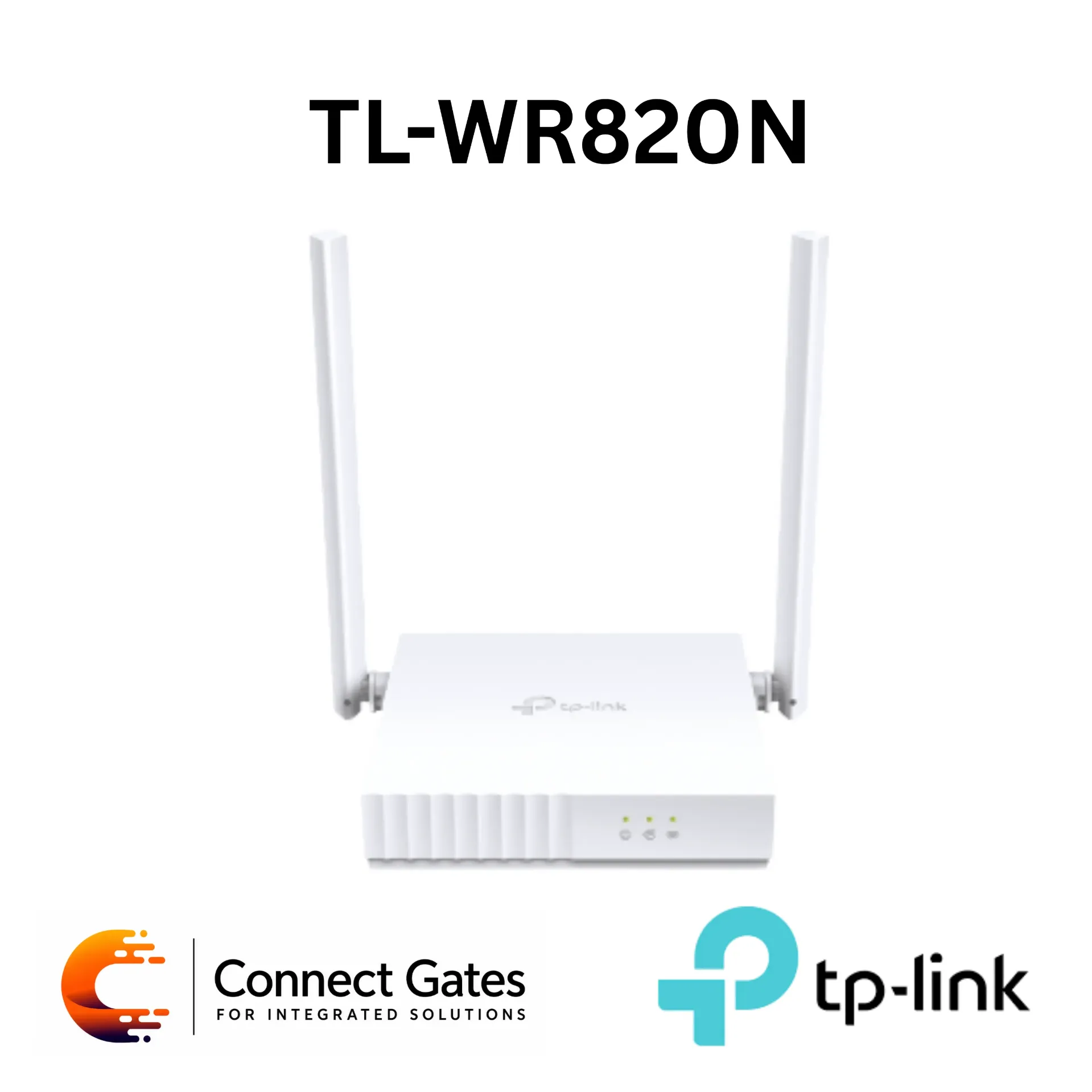 [TL-WR820N] TP-Link TL-WR820N – N300 Wi-Fi Router with 2 Antennas, 10/100Mbps Ports, WISP Mode & Agile Config