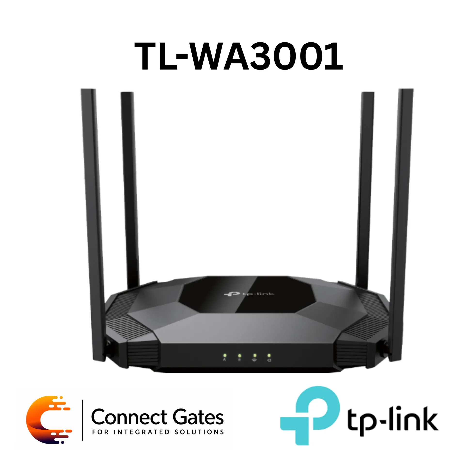 [TL-WA3001] TP-Link TL-WA3001 – AX3000 Dual-Band Wi-Fi 6 Access Point with 4 Fixed Antennas, Gigabit Port, Passive PoE, OFDMA & HE160