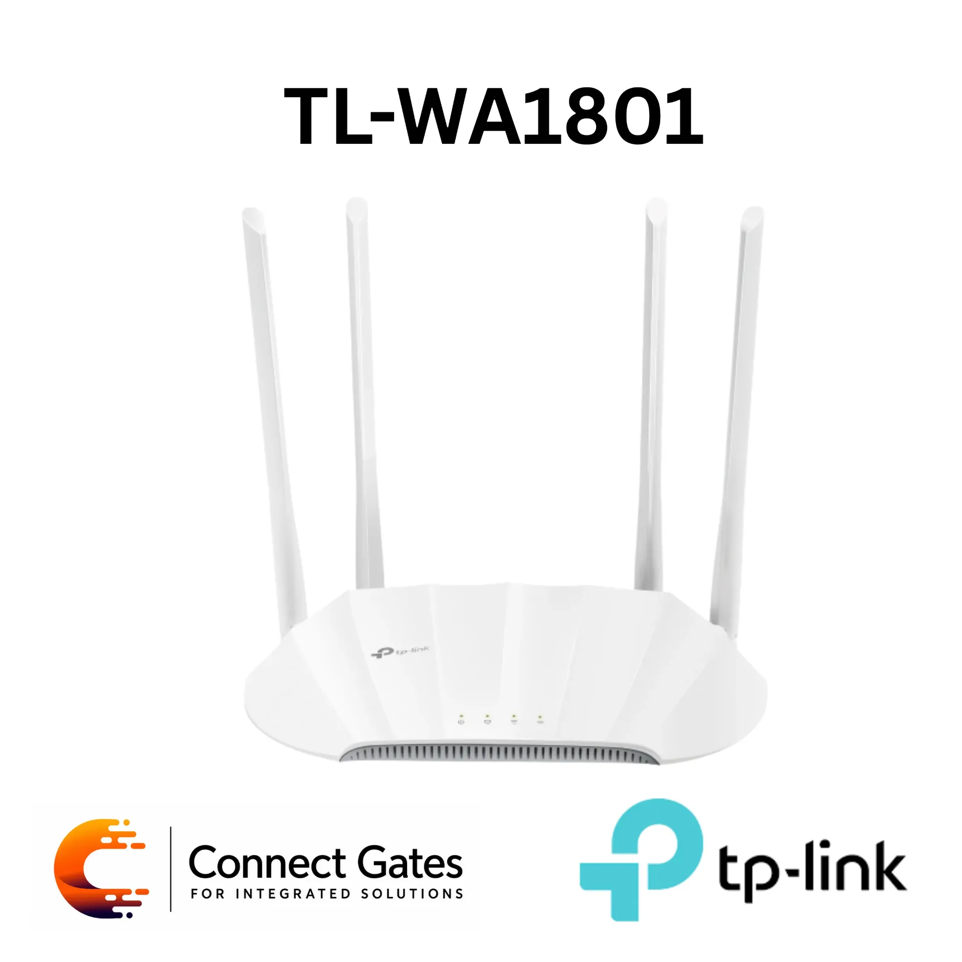 [TL-WA1801] TP-Link TL-WA1801 – AX1800 Dual-Band Wi-Fi 6 Access Point with 4 Fixed Antennas, Gigabit Port, Passive PoE, WPA3 & Beamforming