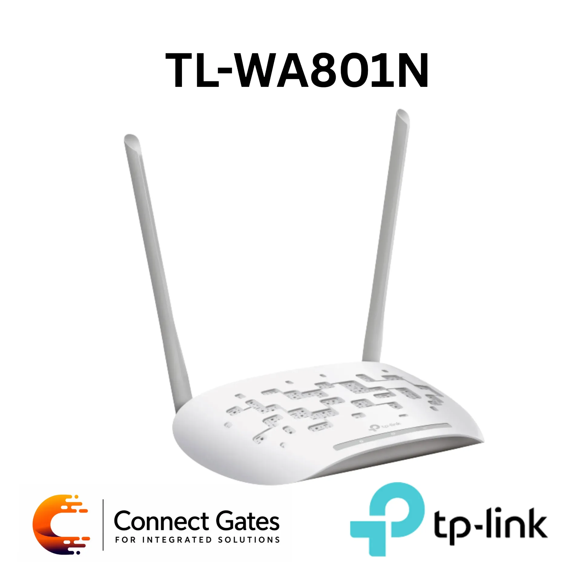 TP-Link TL-WA801N – N300 Wi-Fi Access Point with 2 Fixed Antennas, 10/100Mbps Port, Passive PoE & Multiple Operating Modes