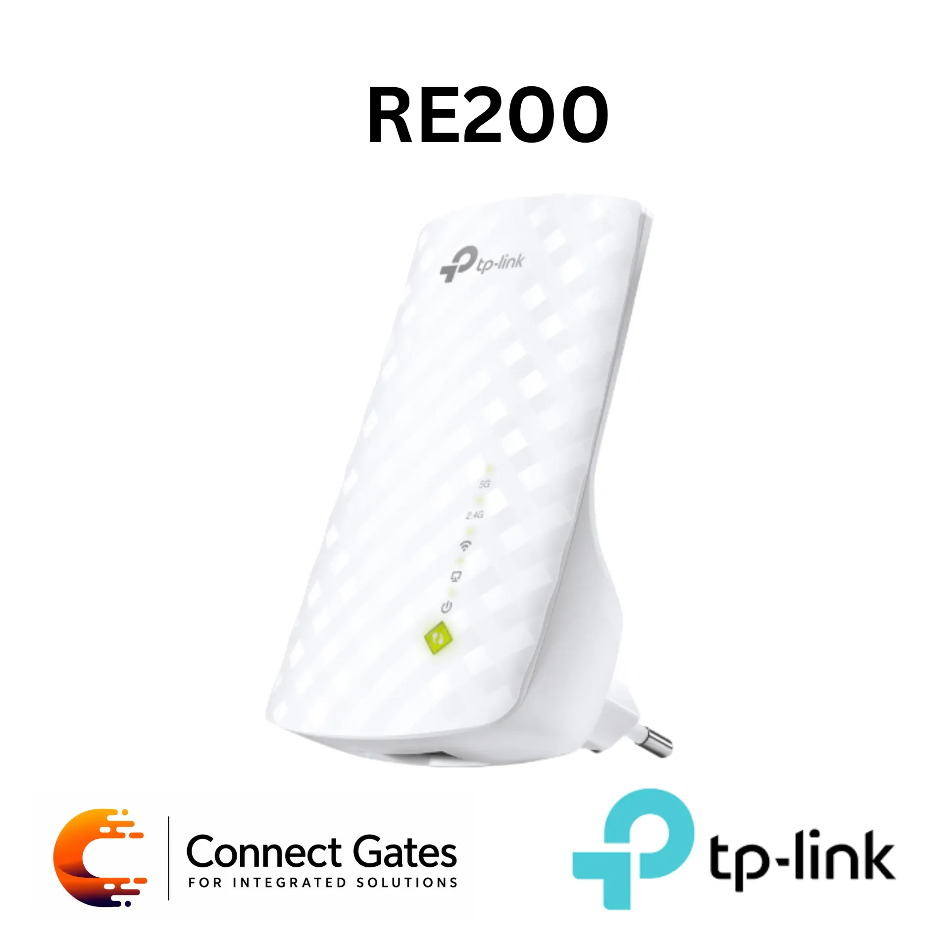 [RE200] TP-Link RE200 – AC750 Wi-Fi Range Extender with Dual-Band Wi-Fi, 3 Internal Antennas, Fast Ethernet Port & EasyMesh