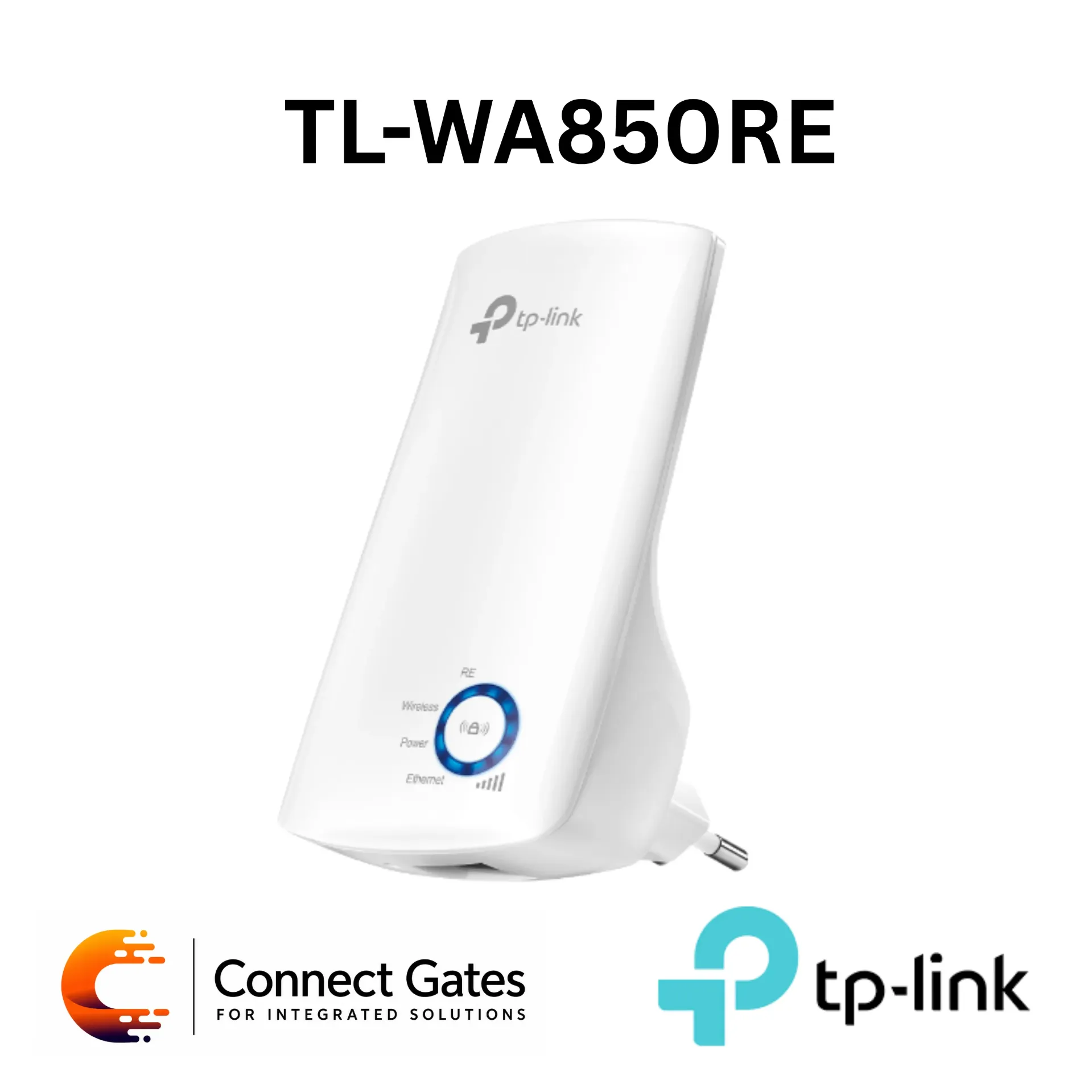 [TL-WA850RE] TP-Link TL-WA850RE – 300Mbps Wi-Fi Range Extender with 2 Internal Antennas, Fast Ethernet Port & Wall-Plugged Design