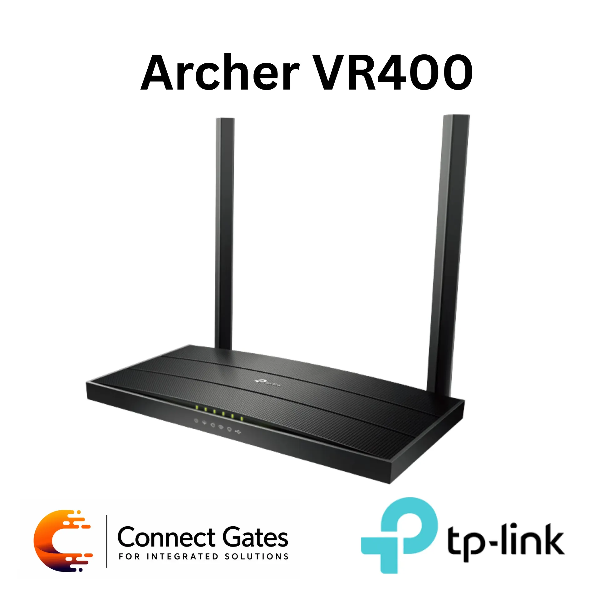[Archer VR400] TP-Link Archer VR400 – AC1200 Wi-Fi VDSL/ADSL Modem Gigabit Router with VDSL Profile 30a, Gigabit Ports, USB 2.0, MU-MIMO & Beamforming