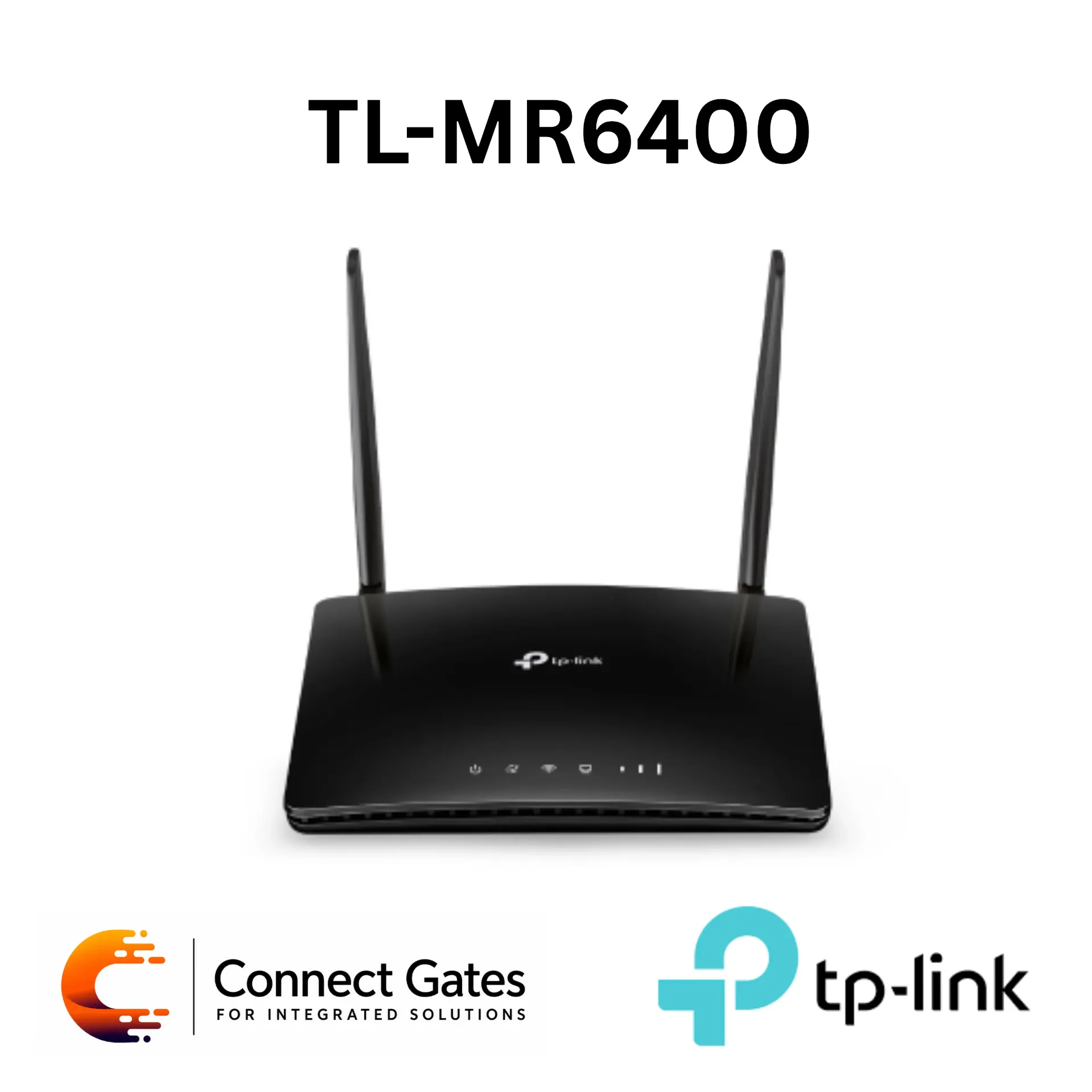 [TL-MR6400] TP-Link TL-MR6400 – 300Mbps Wireless N 4G LTE Router with Built-in 150Mbps 4G LTE Modem, Fast Ethernet Ports & Tether App