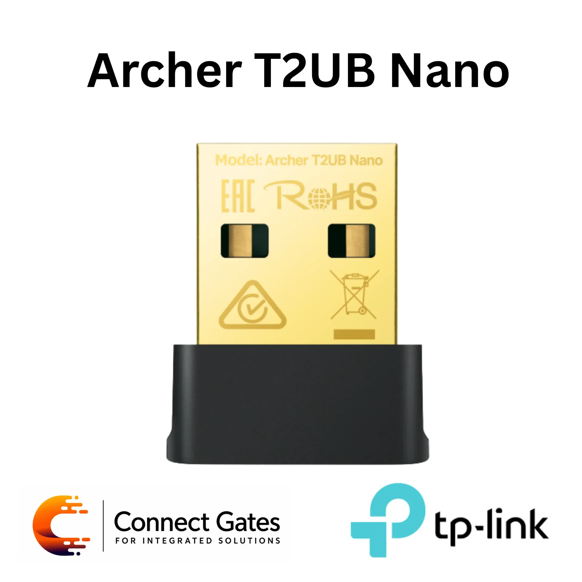 [Archer T2UB Nano] TP-Link Archer T2UB Nano – AC600 Nano Dual-Band Wi-Fi Bluetooth 4.2 USB Adapter with USB 2.0