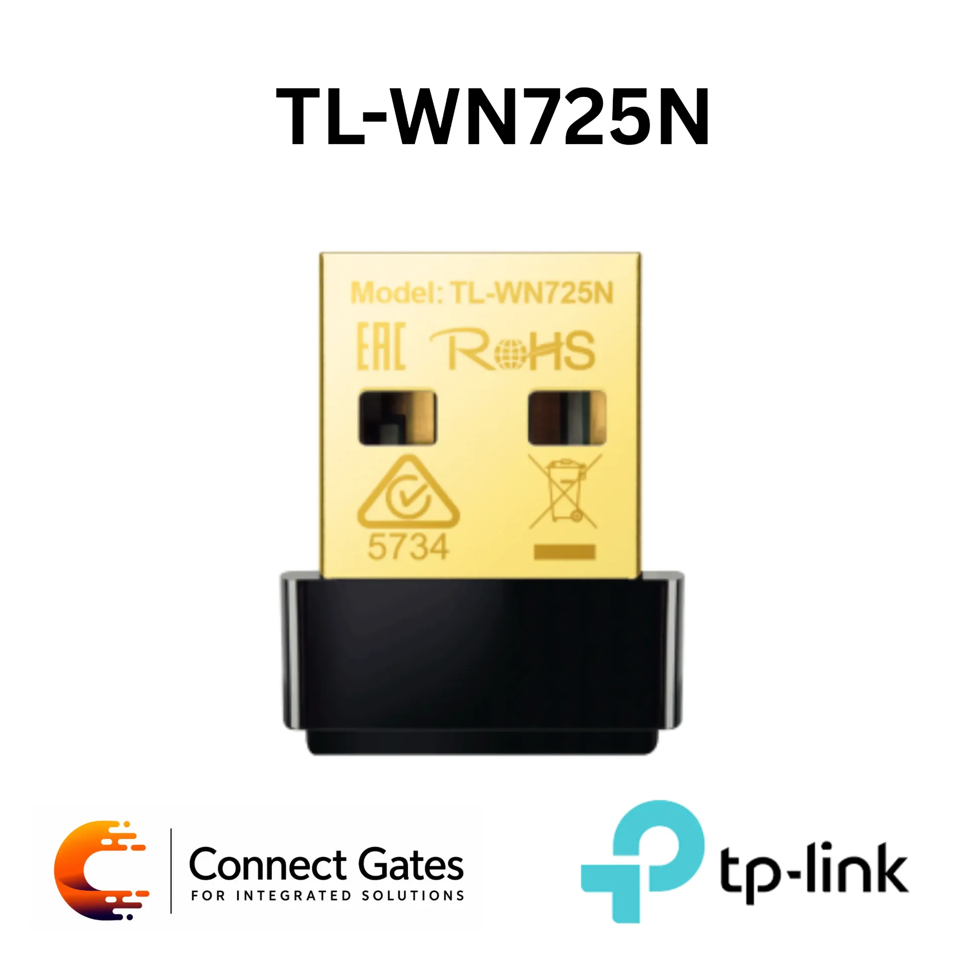 [TL-WN725N] TP-Link TL-WN725N – 150Mbps Nano Wi-Fi USB Adapter with USB 2.0 & Compact Design