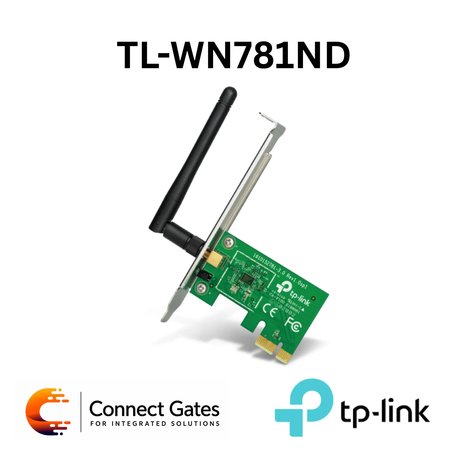 [TL-WN781ND] TP-Link TL-WN781ND – 150Mbps Wi-Fi PCI Express Adapter with High-Gain External Antenna