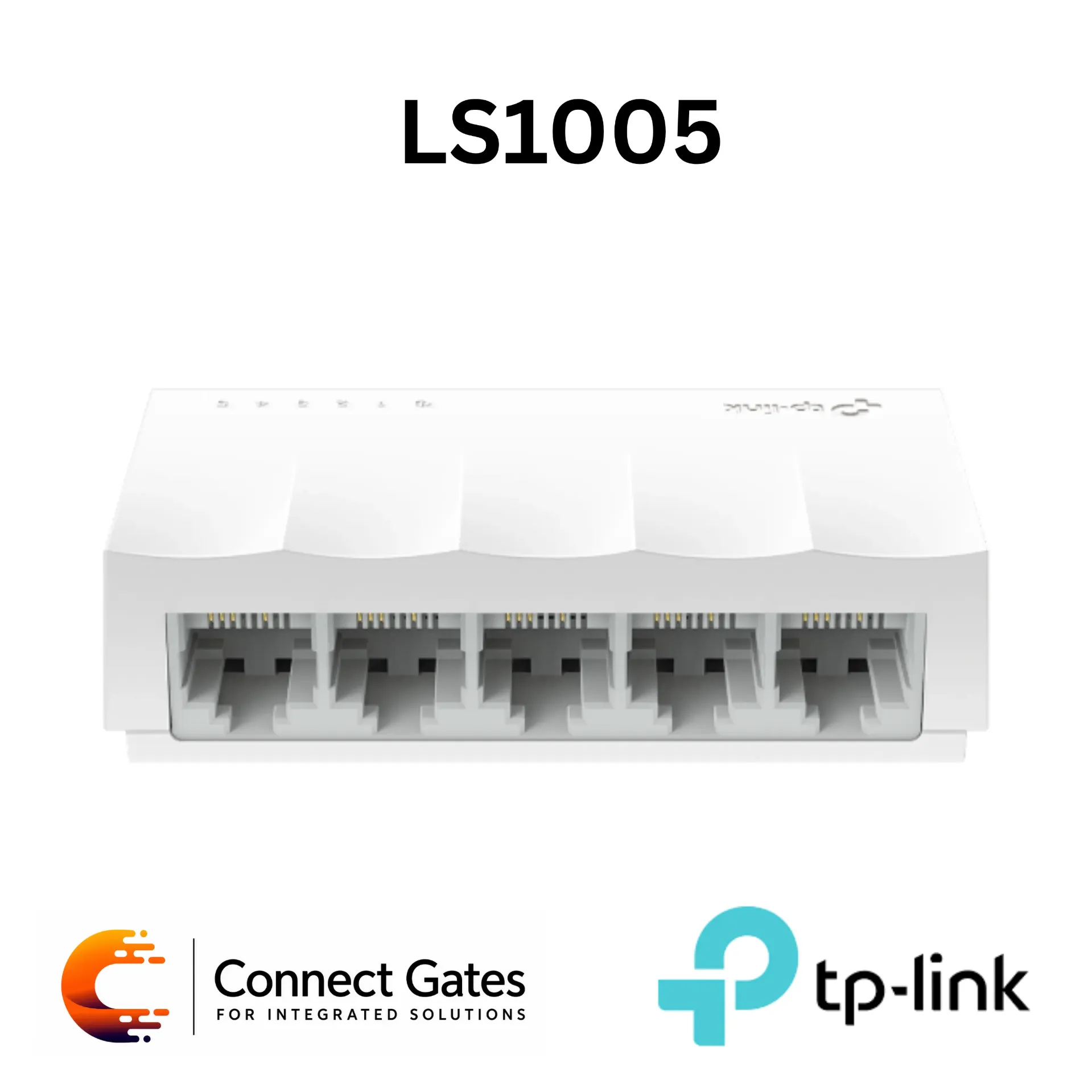 [LS1005] TP-Link LS1005 – 5-Port 10/100Mbps Mini Desktop Switch with 5 RJ45 Ports & Desktop Plastic Case