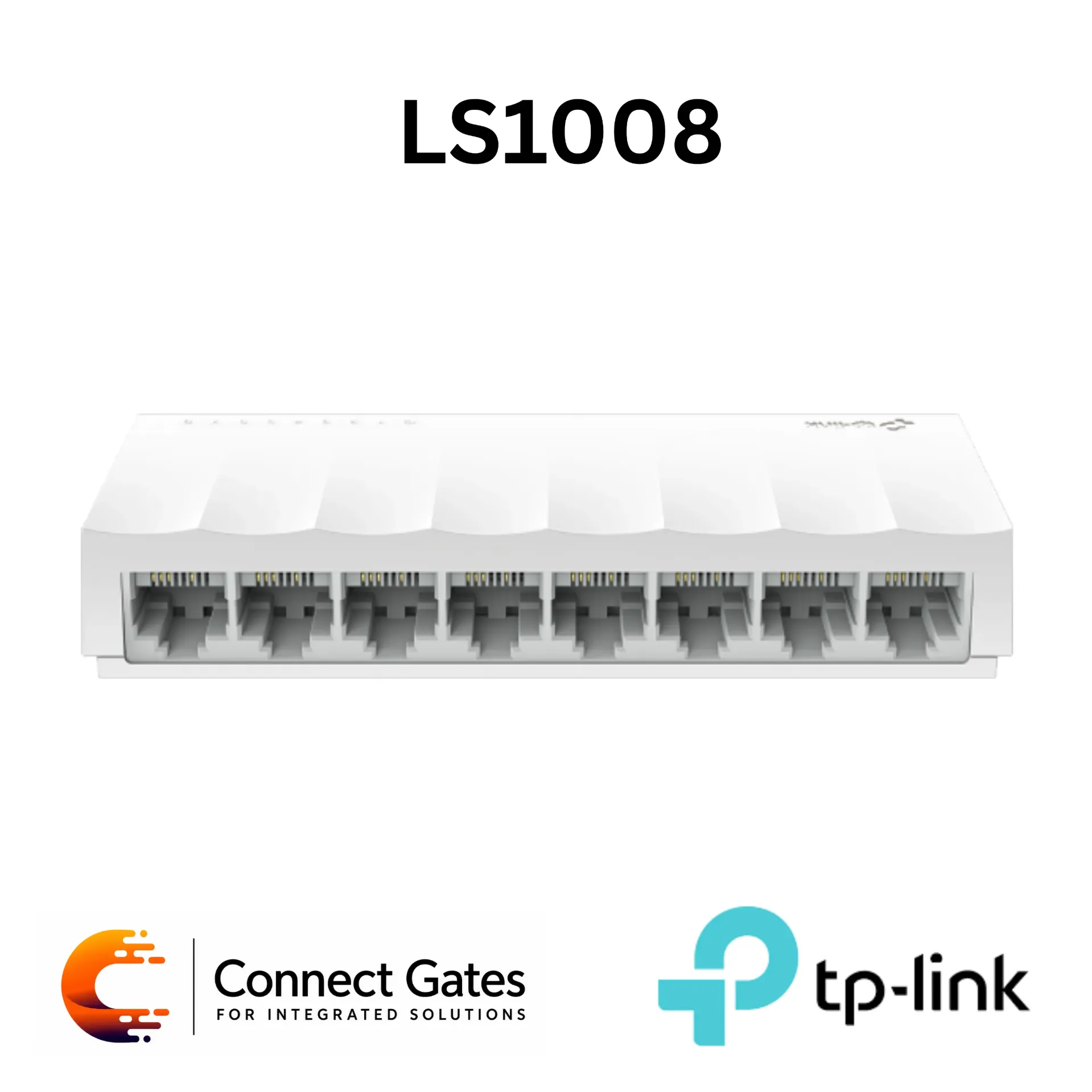 [LS1008] TP-Link LS1008 – 8-Port 10/100Mbps Mini Desktop Switch with 8 RJ45 Ports & Desktop Plastic Case