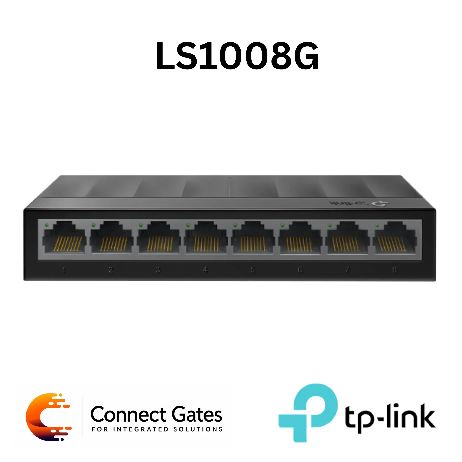 [LS1008G] TP-Link LS1008G – 8-Port Gigabit Desktop Switch with 8 Gigabit RJ45 Ports & Desktop Plastic Case