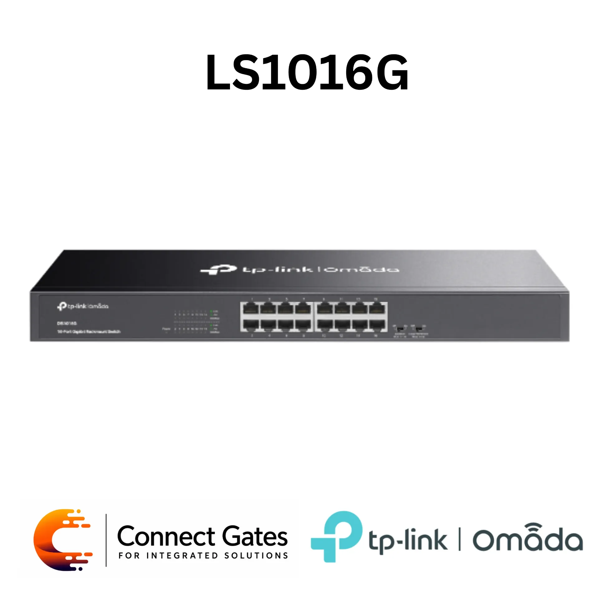 [LS1016G] TP-Link LS1016G – 16-Port Gigabit Desktop/Rackmount Switch for High-Speed Wired Network Expansion