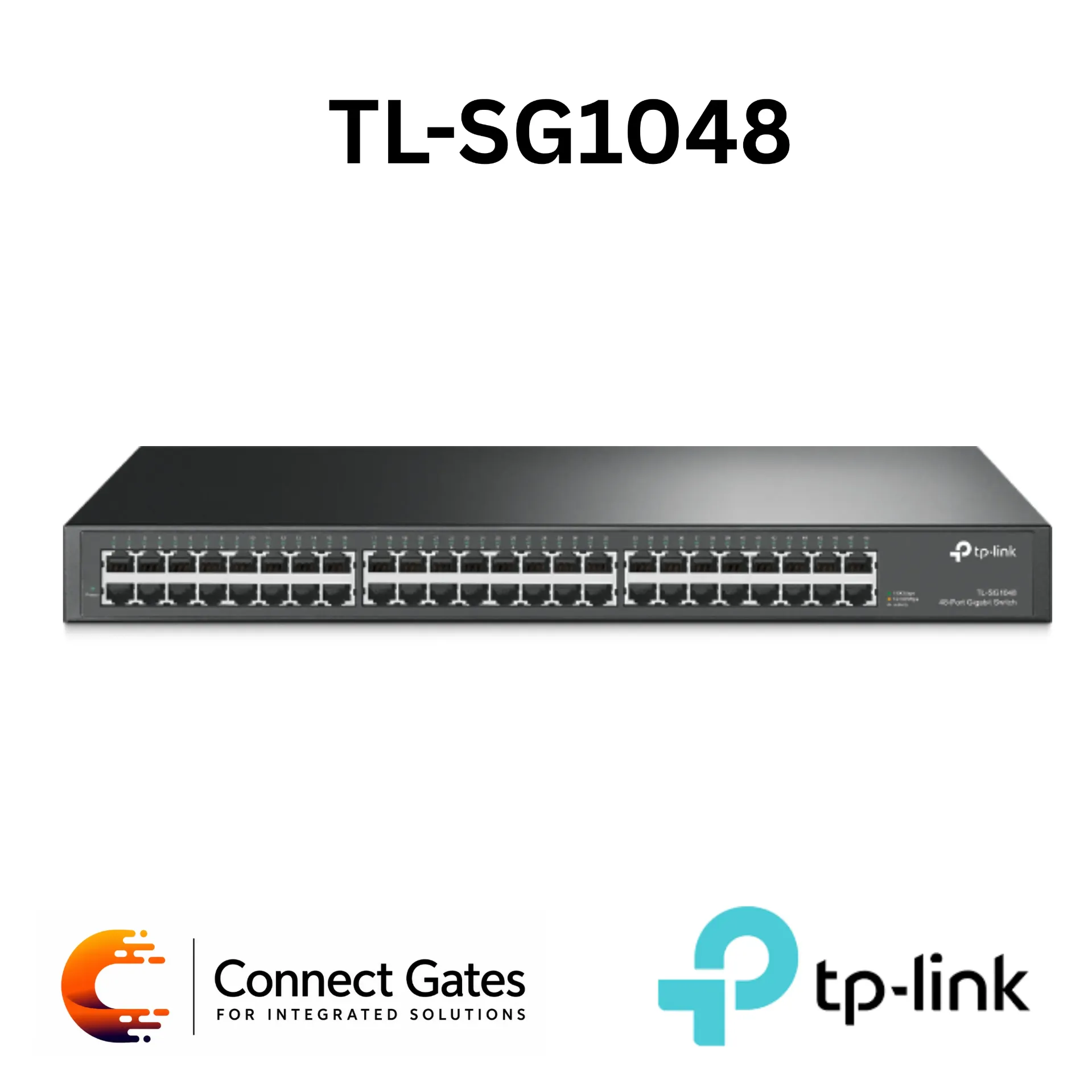 [TL-SG1048] TP-Link TL-SG1048 – 48-Port Gigabit Rackmount Switch with 1U 13-Inch Steel Case