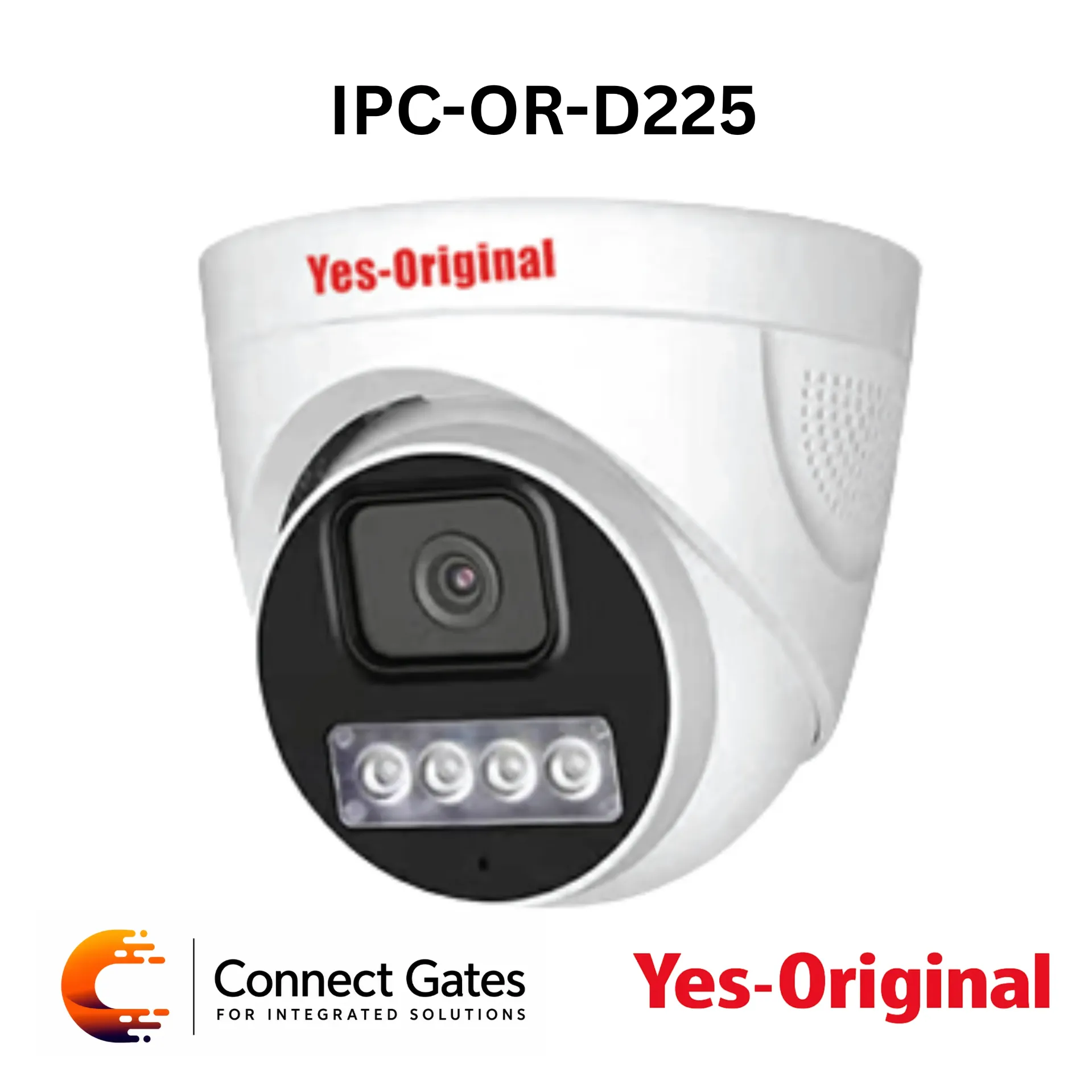 [IPC-OR-D225] Yes Original IPC-OR-D225 – 4MP Dual Light Full Color Indoor IP Camera, 2.8mm Lens, Built-in Mic, PoE, IP67