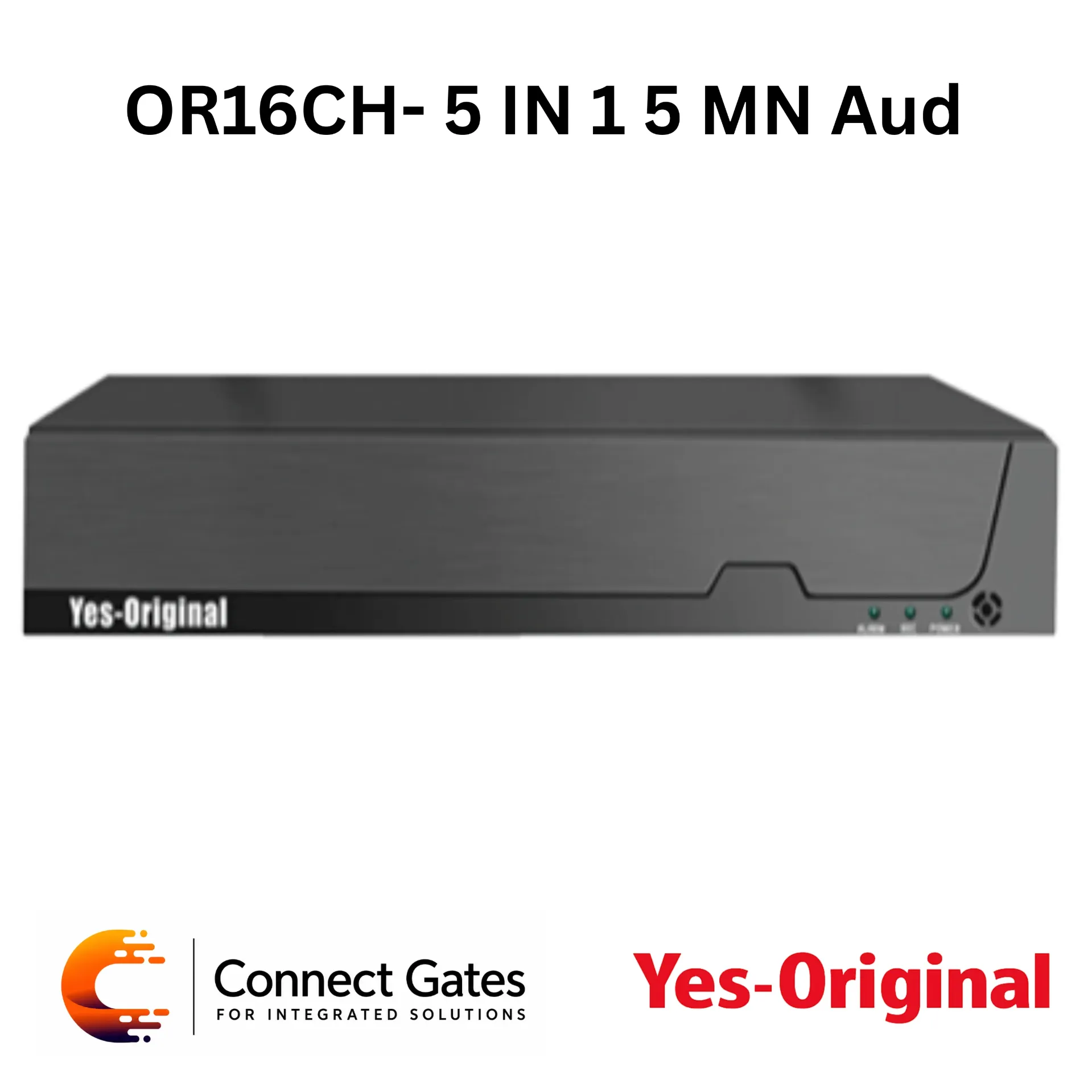 [OR16CH-5 IN1 5MN Aud] Yes Original OR16CH-5 IN1 5MN Aud – 16-Channel Digital Video Recorder, 1 HDD, 5-in-1 DVR, Audio over Coaxial, HDMI/VGA Output