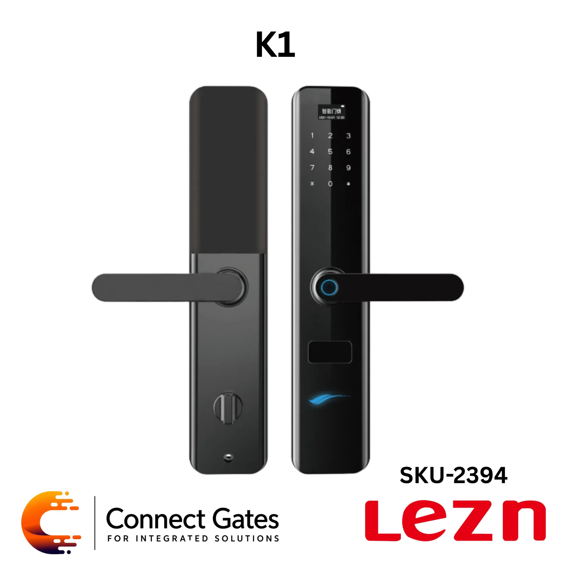 [K1] LEZN K1 – Smart Door Lock for Wooden Doors with Fingerprint, Password, IC Card, Tuya App & Smart Life App