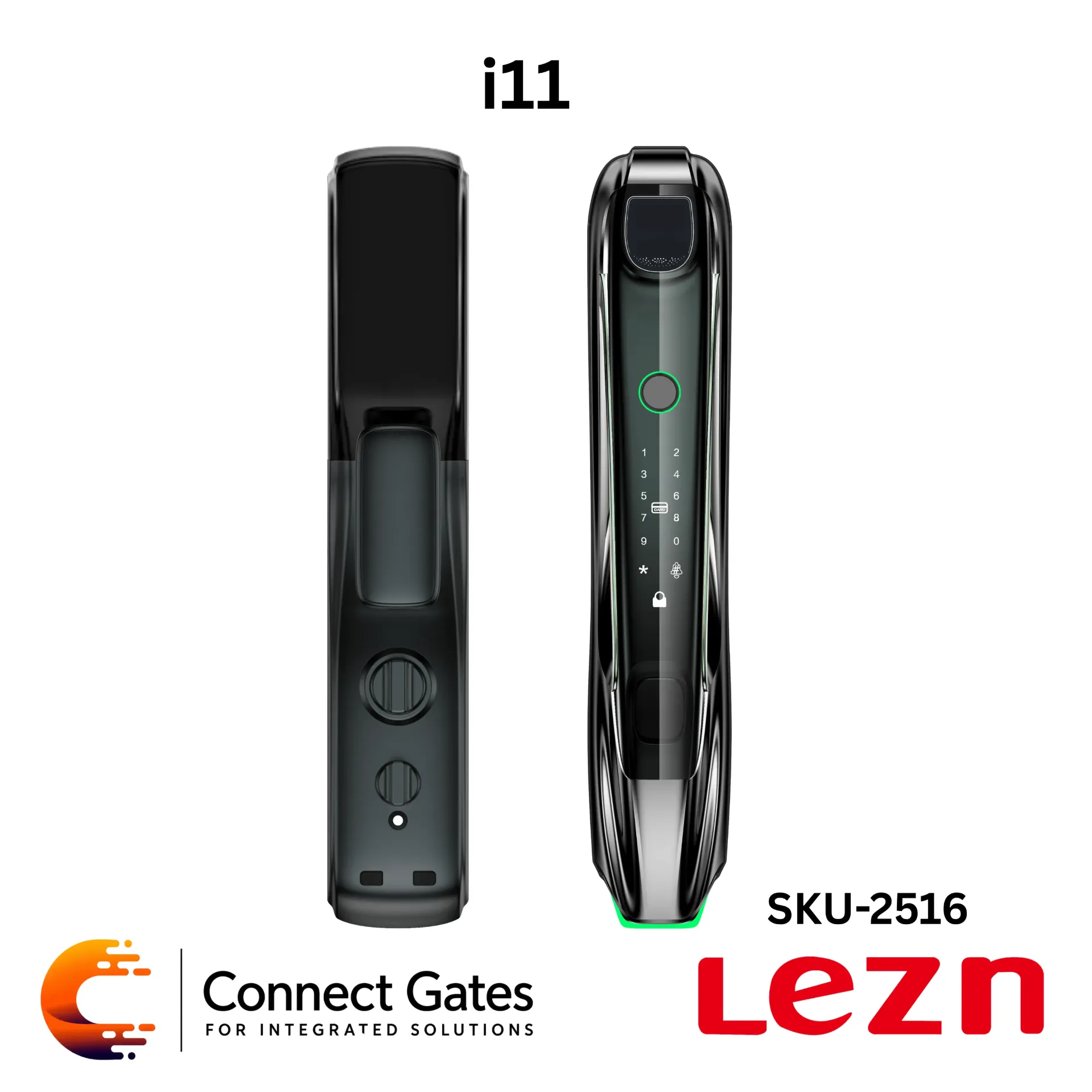 [i11] LEZN i11 – Smart Door Lock for Wooden & Armored Doors with Fingerprint, Password, IC Card, Tuya App & Smart Life App