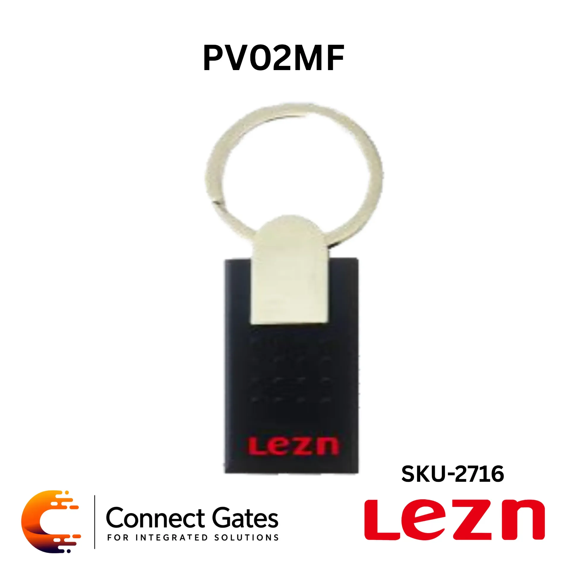 [PV02MF – 13.56KHz] LEZN PV02MF – 13.56KHz RFID Keychain Card with LEZN Logo for Smart Door Lock Access
