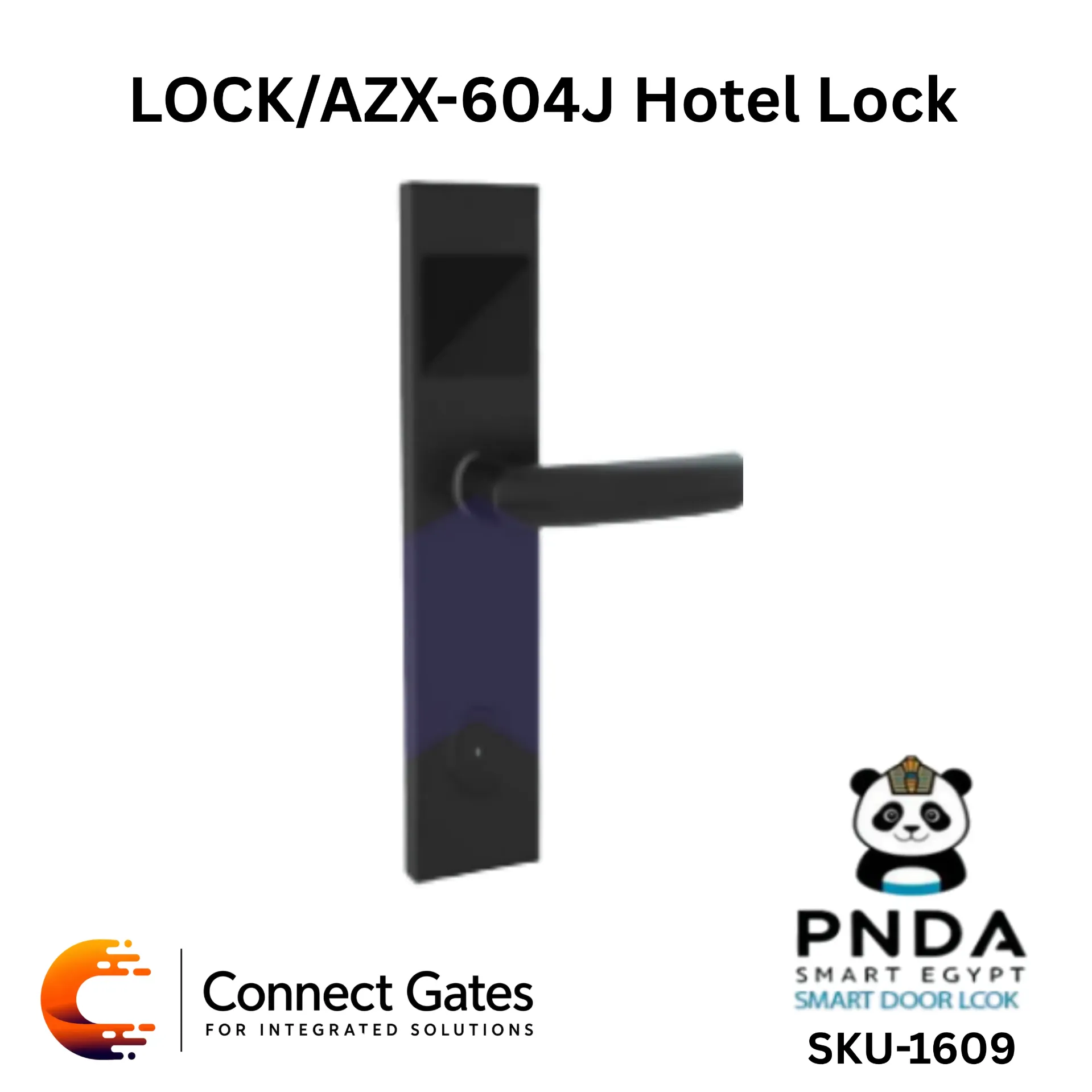 [PNDA LOCK/AZX-604J] PNDA LOCK/AZX-604J – RFID Hotel Door Lock Right Direction for Wooden Doors with Master Card Programming, Card Access & Mechanical Emergency Key