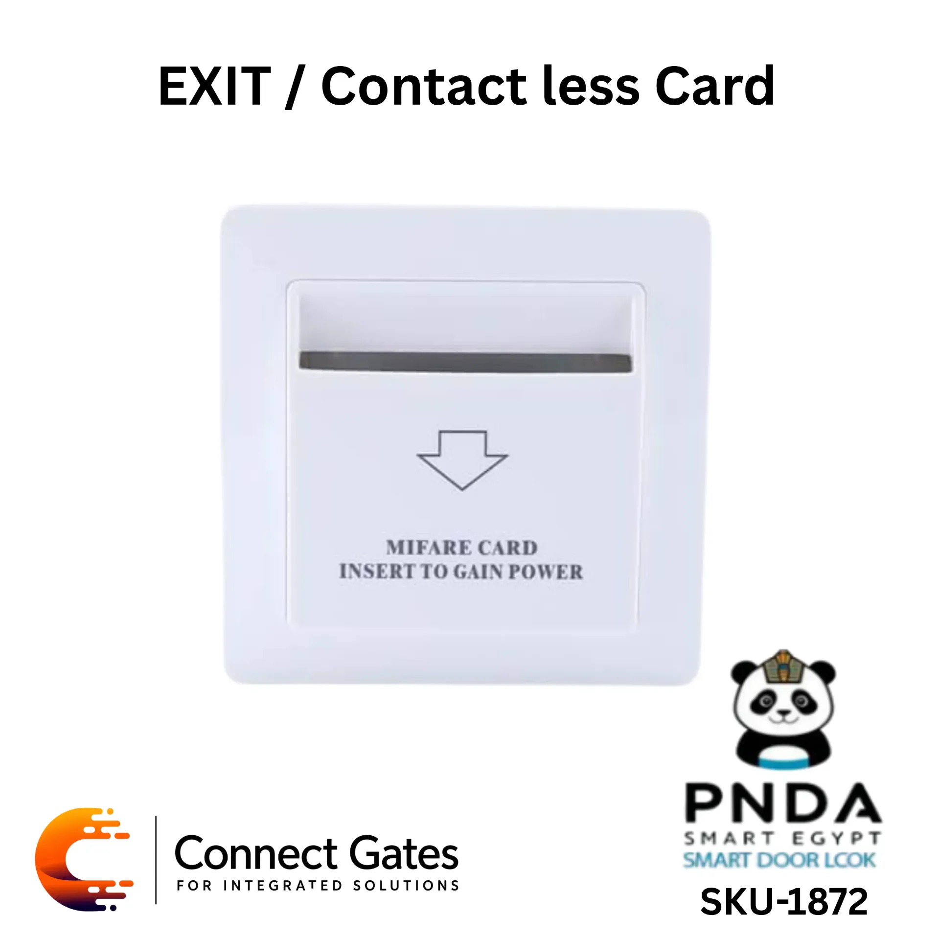 [PNDA EXIT / Contactless Card] PNDA EXIT / Contactless Card – Hotel Wall Switch Insert RFID Card for Guestroom Light & Power Control